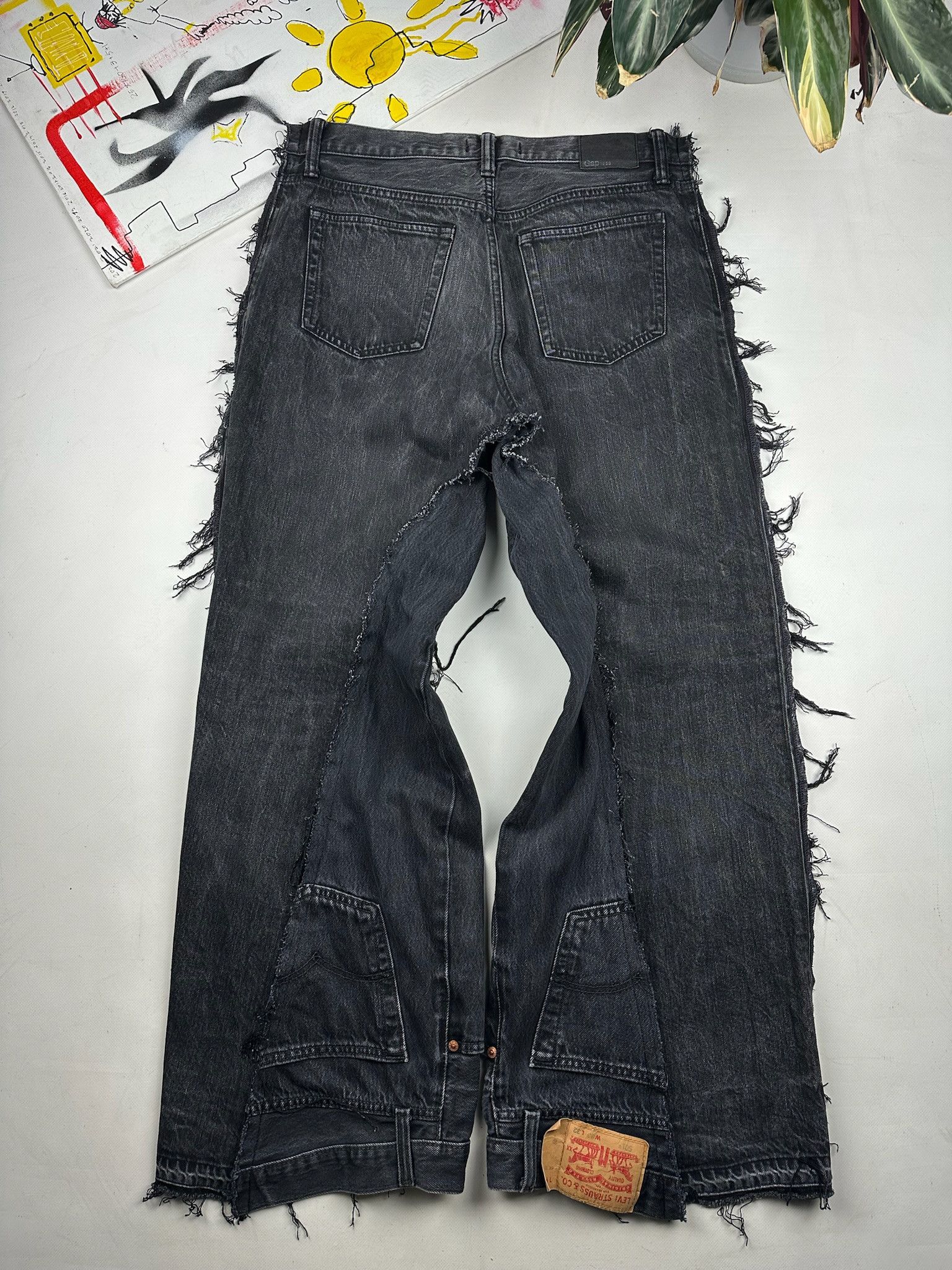 Levi's Vintage 90's Levi's x gap Custom Kapital Style baggy Jeans Size US 30 / EU 46 - 4 Thumbnail