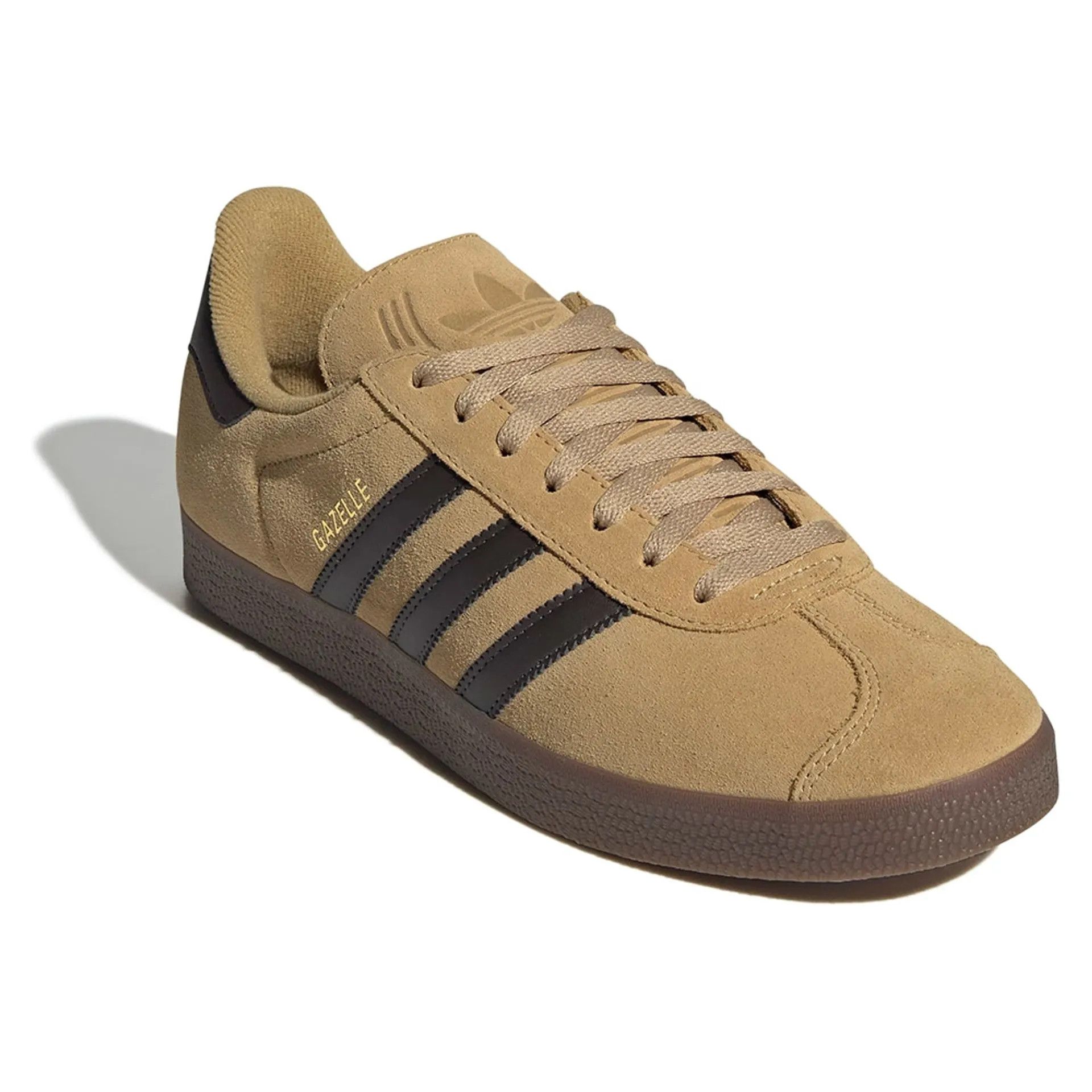 Adidas o1mle0426 Gazelle Low-Top Sneakers in Beige/ Dark Brown Size US 7 / EU 40 - 4 Thumbnail