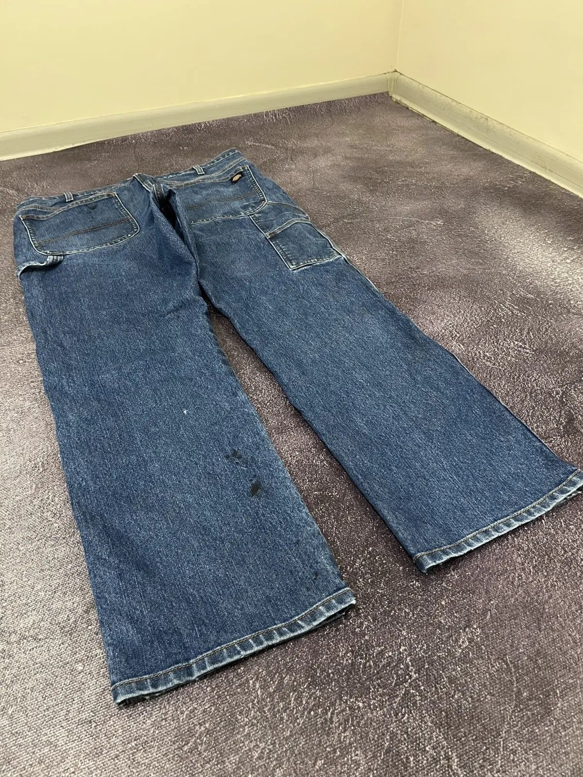 Dickies × Vintage Vintage Dickies Y2K Blue Denim Work American Baggy Jeans Size US 38 / EU 54 - 3 Thumbnail