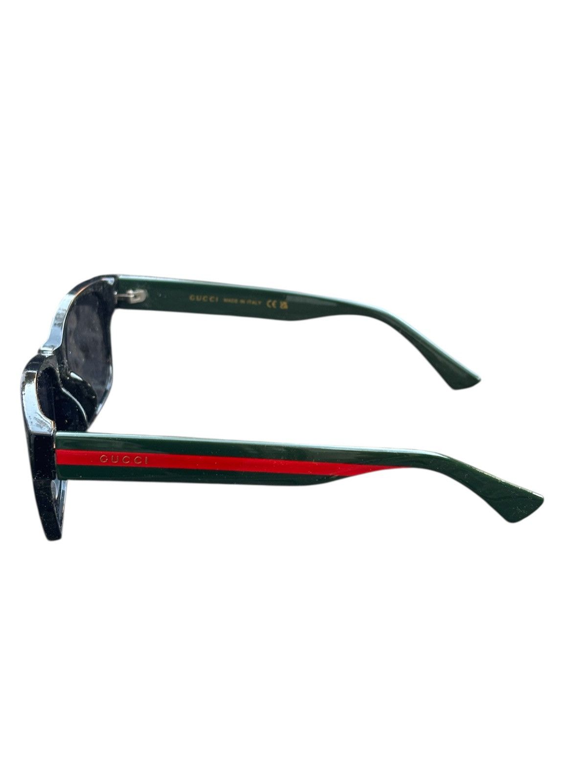 Gucci NEW Gucci Grey and Black Rectangular Sunglasses Size ONE SIZE - 3 Thumbnail