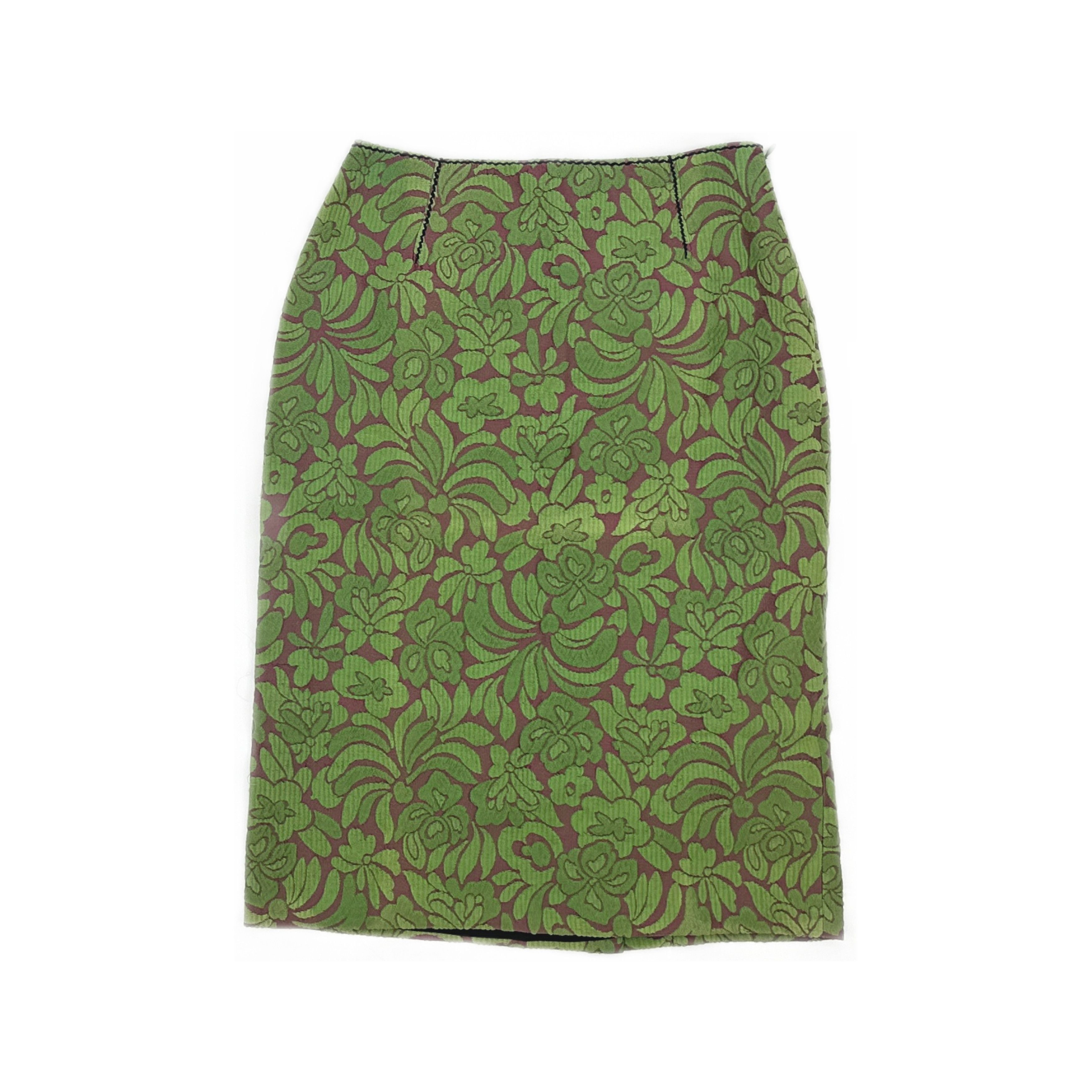 Prada PRADA Floral Midi Skirt Size 40 Size 27" / US 4 / IT 40 - 1 Thumbnail