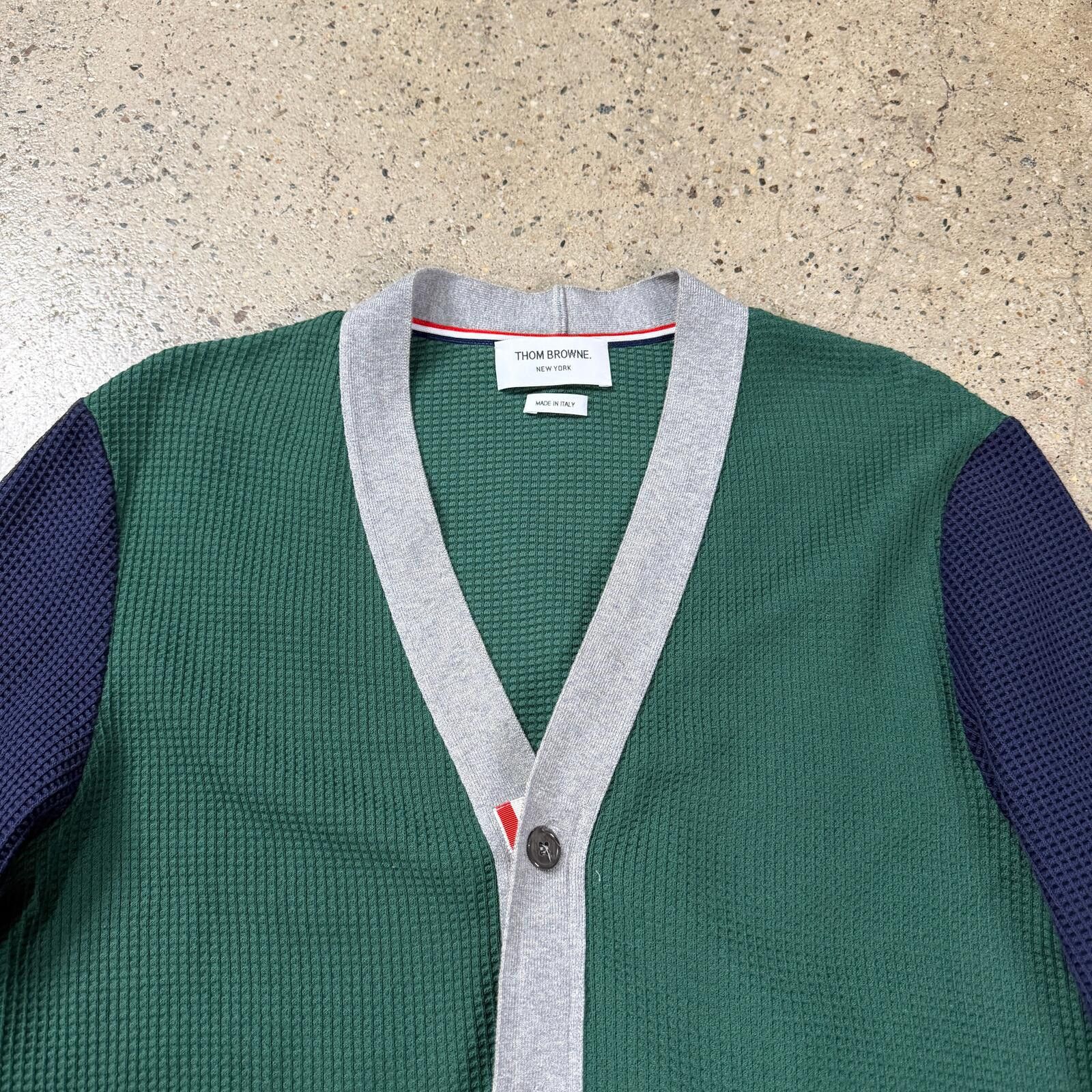 Thom Browne Thom Browne Multicolor Waffle Knit Cardigan Size US M / EU 48-50 / 2 - 2 Thumbnail