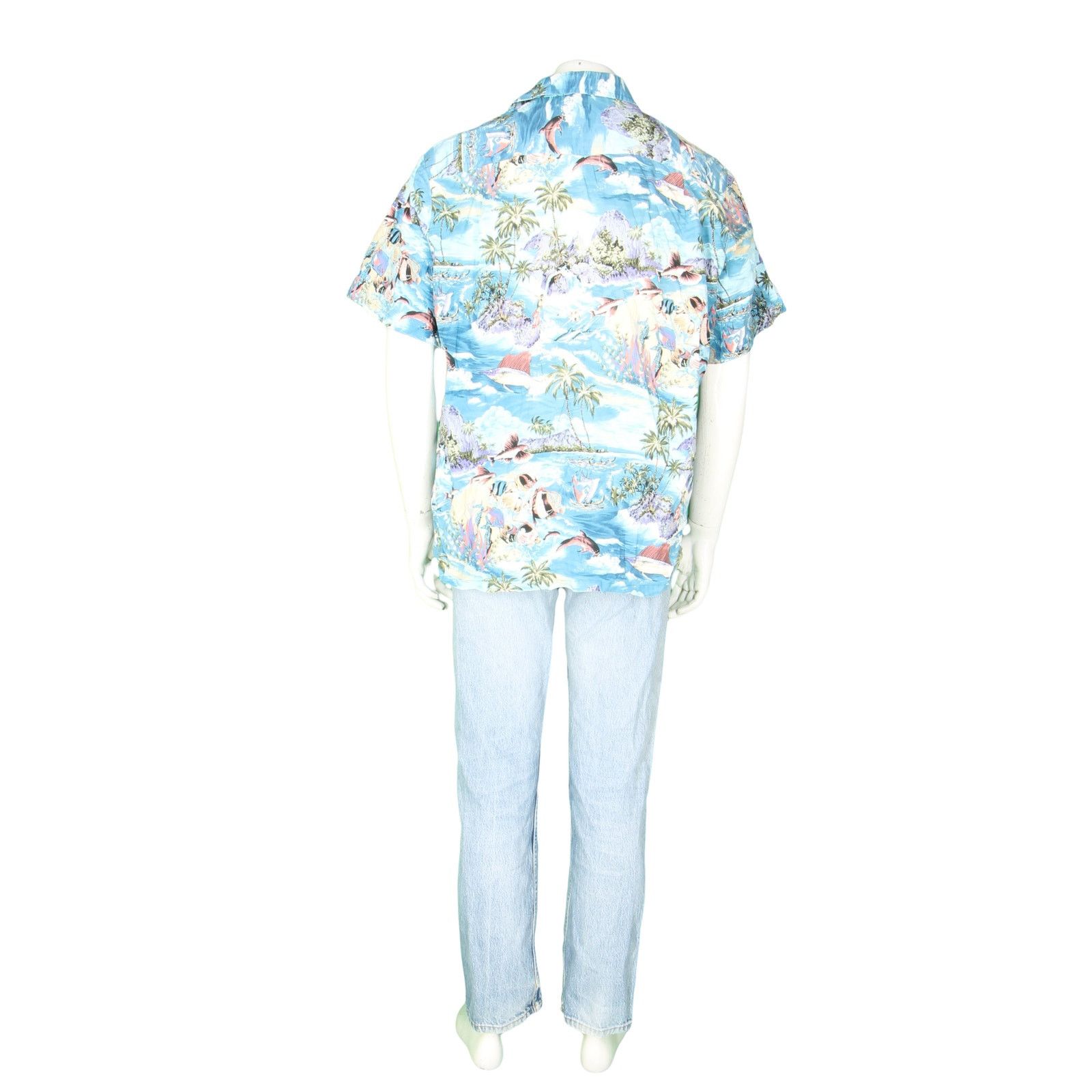Other Vintage RJC Compaq Scene Spear Fishing Fish Hawaiian Shirt Size US XL / EU 56 / 4 - 3 Thumbnail
