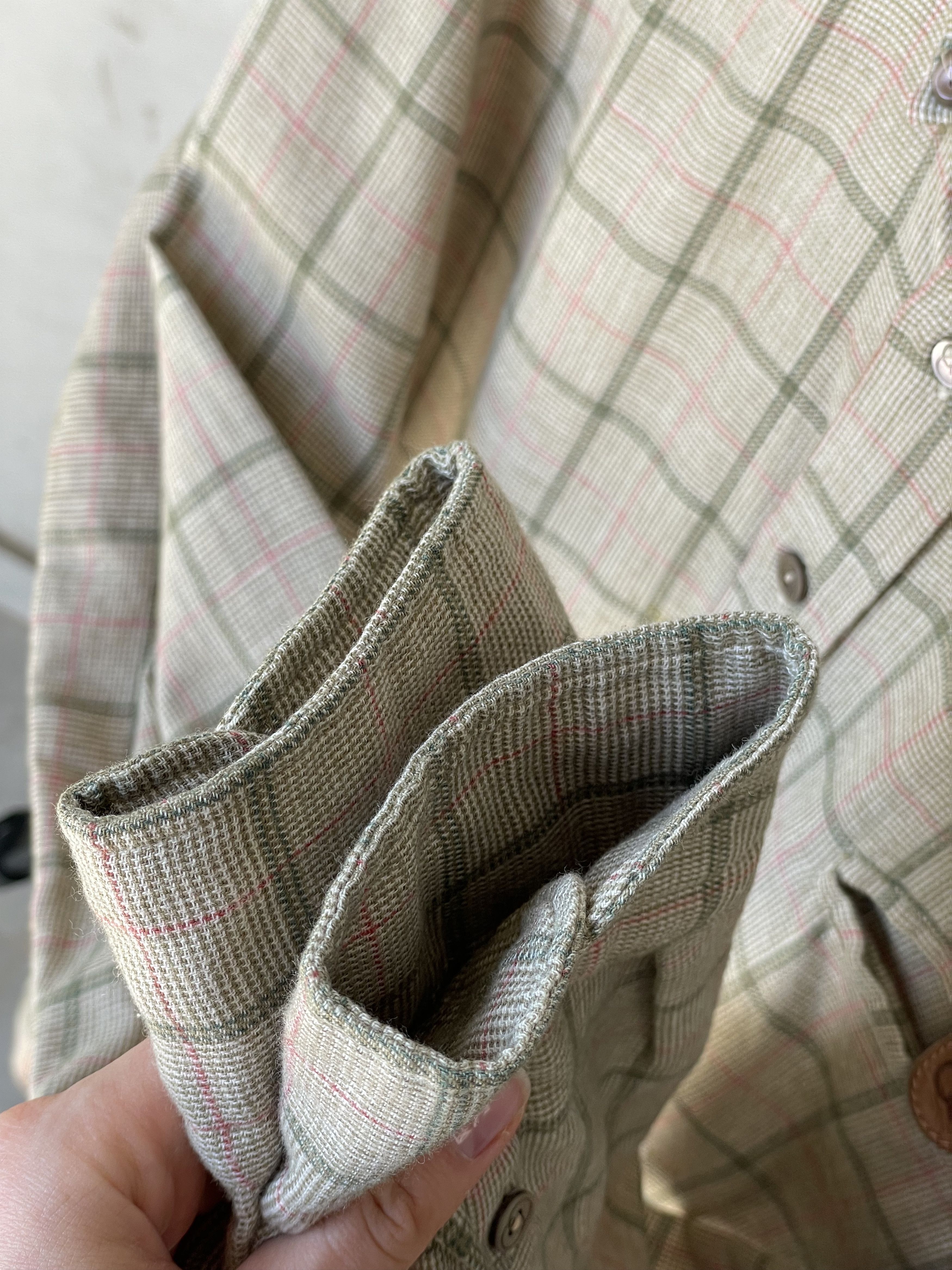 Gucci × Tom Ford × Vintage Gucci Shirt Check Monogram Vintage Men 1970s Size US S / EU 44-46 / 1 - 6 Thumbnail