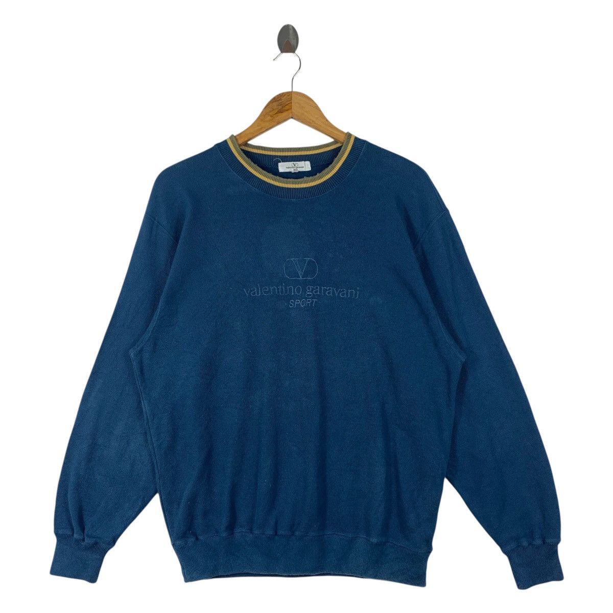 Valentino × Vintage Vintage VALENTINO GARAVANI Embroidery spellout sweatshirt Size US M / EU 48-50 / 2 - 1 Thumbnail