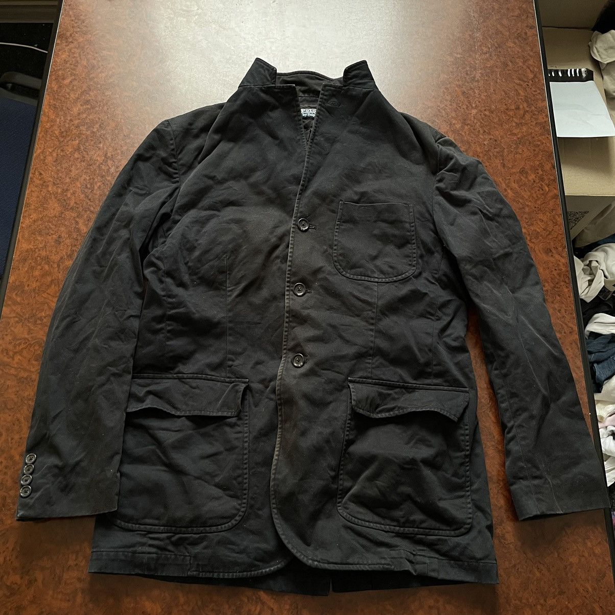 Japanese Brand × Polo Ralph Lauren × Vintage Polo Ralph Lauren 90s distress black blazer coat jacket old Size US M / EU 48-50 / 2 - 1 Thumbnail