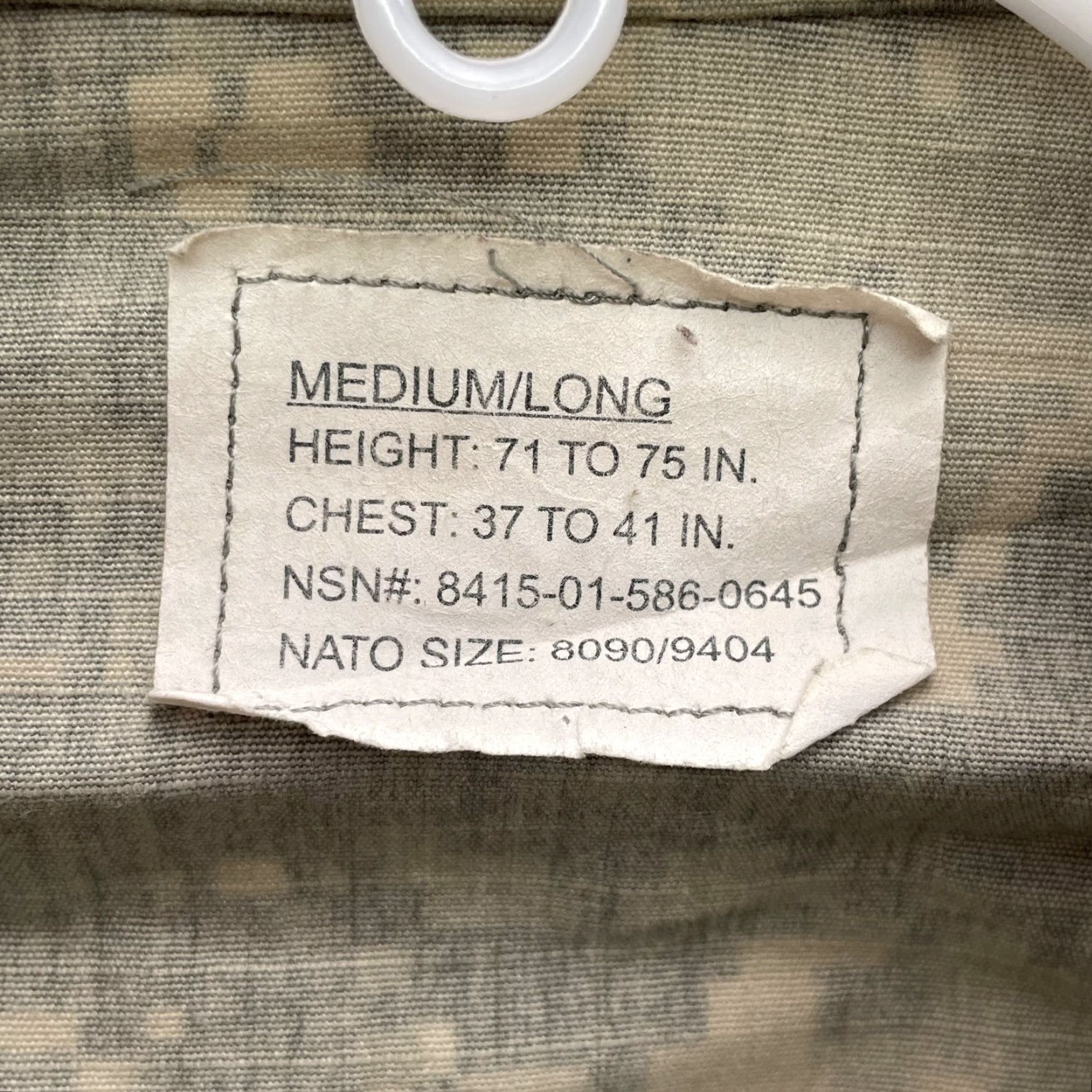 Vintage US Army Uniform Jacket Mens Medium Long Digital Camo Green Canvas Pockets Zip Button Size US M / EU 48-50 / 2 - 3 Thumbnail