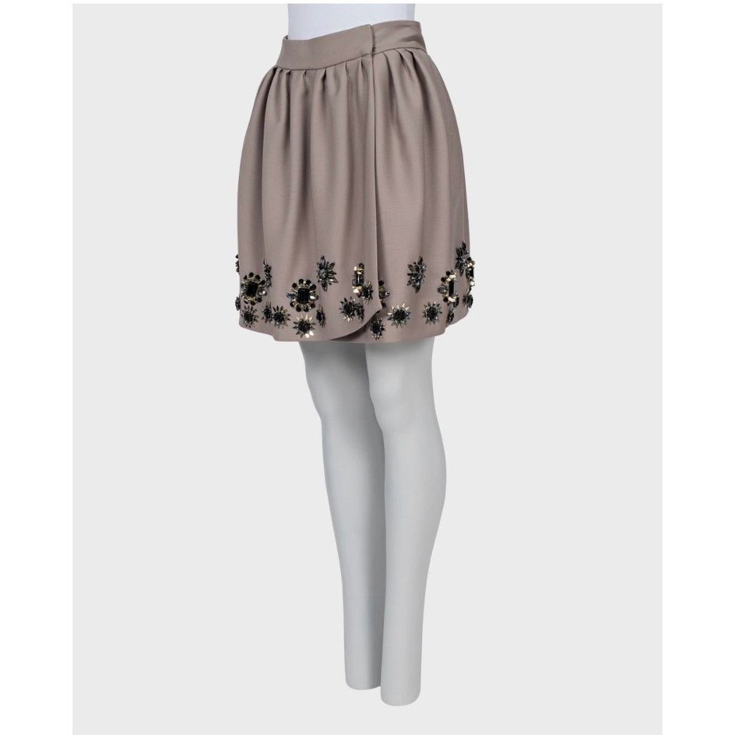 Dior Christian Dior Embellished Floral Crystal Skirt FR38/M Size 27" / US 4 / IT 40 - 2 Thumbnail