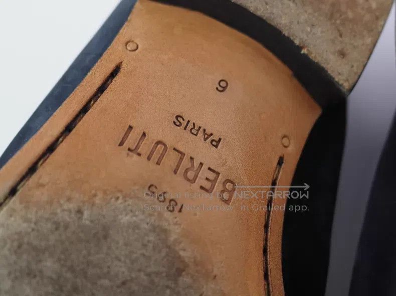 Berluti Berluti Navy Suede Loafers Size US 7 / EU 40 - 7 Thumbnail
