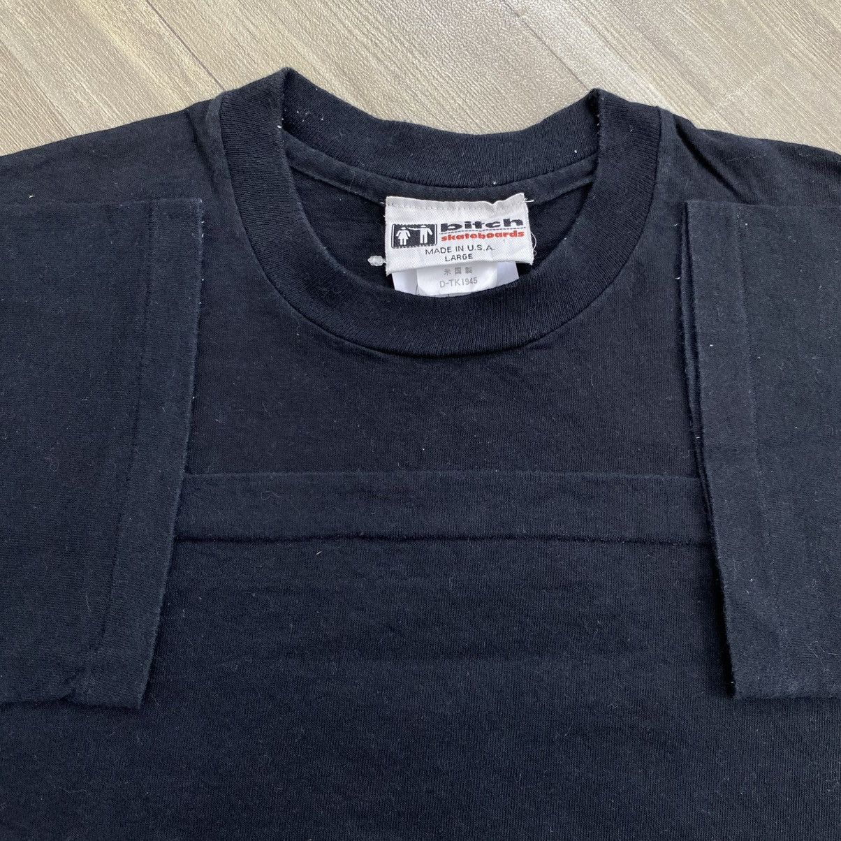 Vintage 1990s Vintage Bitch Rainbow USA Skateboards T-shirt Size US L / EU 52-54 / 3 - 3 Thumbnail