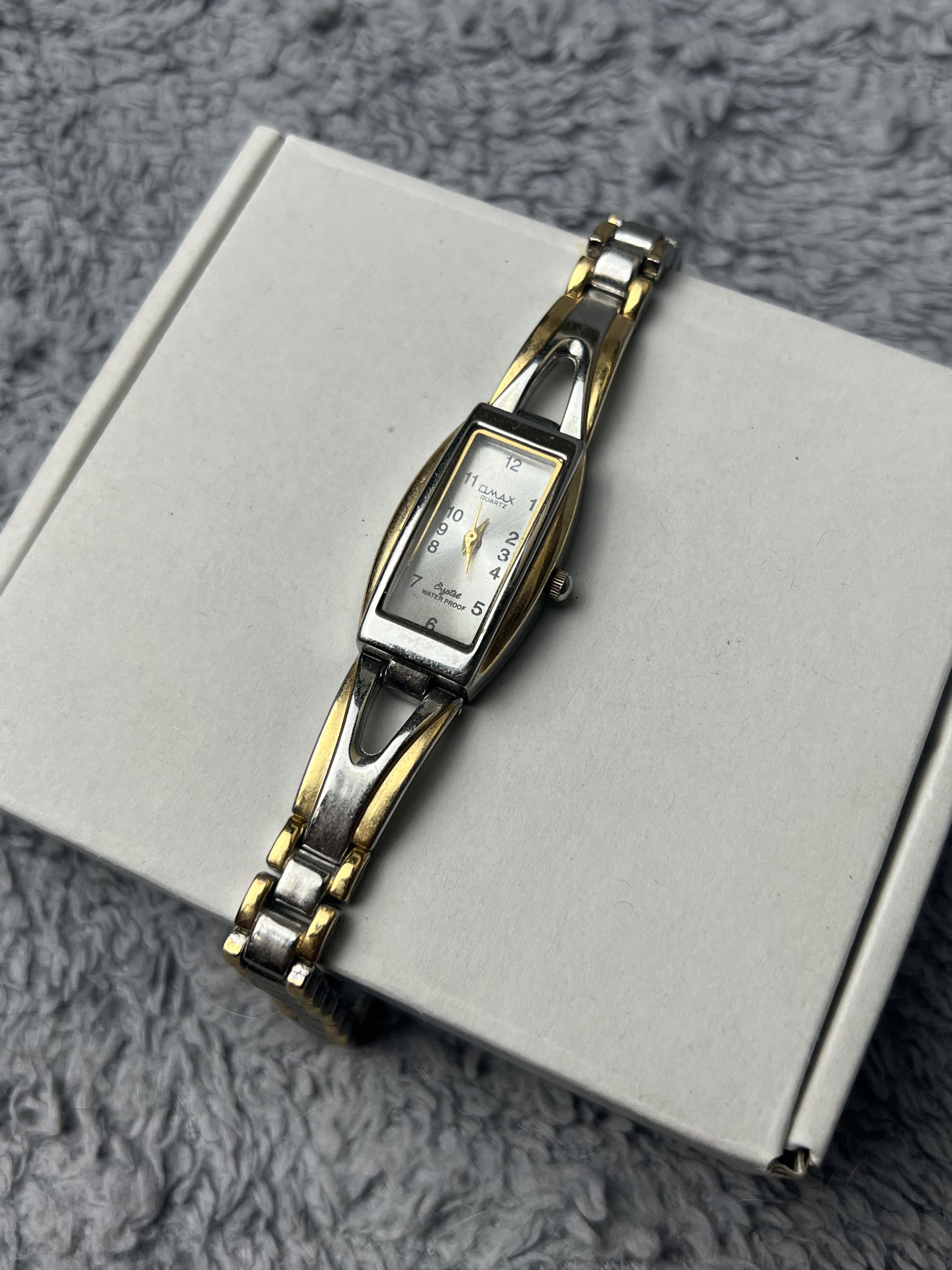 Vintage Vintage Omax Japanese Style Silver/Gold Bracelet Watch Size ONE SIZE - 3 Thumbnail