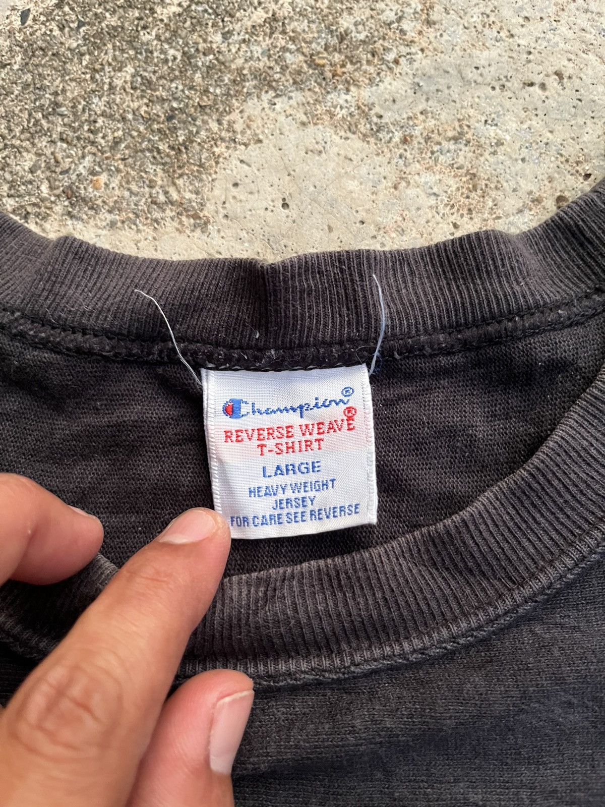 Champion × Vintage Vintage Champion Baggy Reverse Weave Side Logo Tee Size US L / EU 52-54 / 3 - 4 Thumbnail