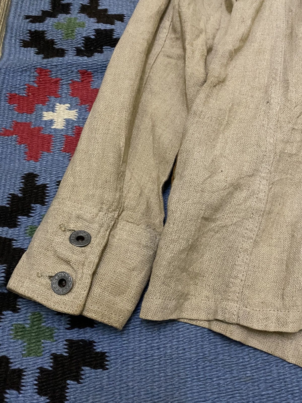 Kapital KAPITAL LIFE LEATHER LINING LINEN JACKET Size US S / EU 44-46 / 1 - 8 Thumbnail