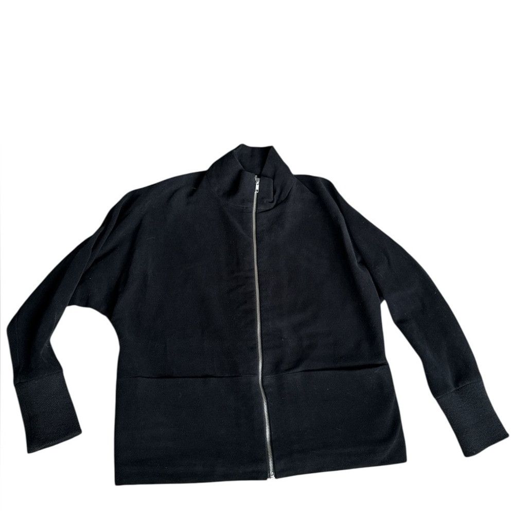 Stephan Schneider Stephan Schneider Black Cotton Jacket Minimalistic Sz1 Size US S / EU 44-46 / 1 - 1 Thumbnail