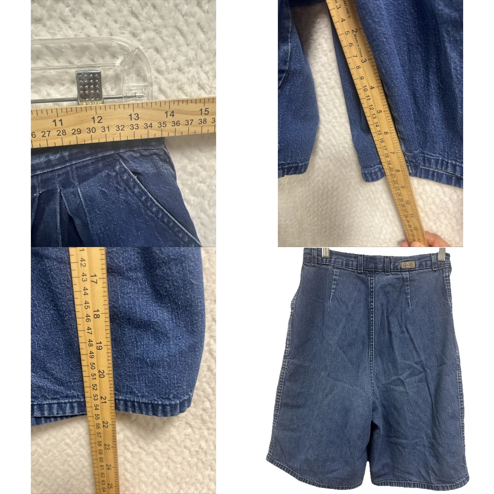 Calvin Klein VINTAGE Calvin Klein Denim Mom Shorts Womens 11/30 High Rise Pleated USA 90s Classic Size 32" / US 10 / IT 46 - 8 Thumbnail