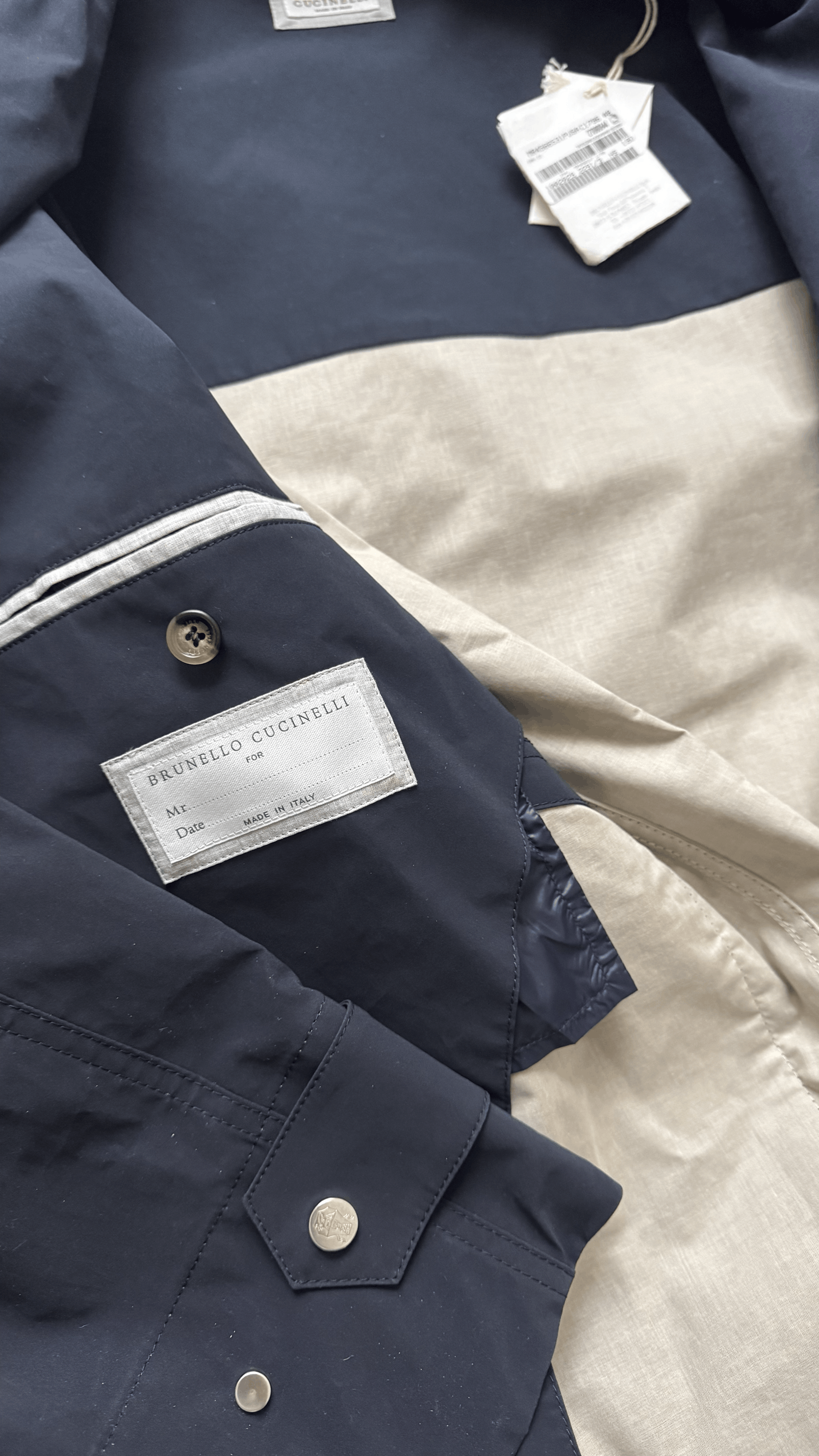 Brunello Cucinelli Cotton-Shell Waterproof Hooded Short Parka MR4566531P Size US M / EU 48-50 / 2 - 10 Thumbnail