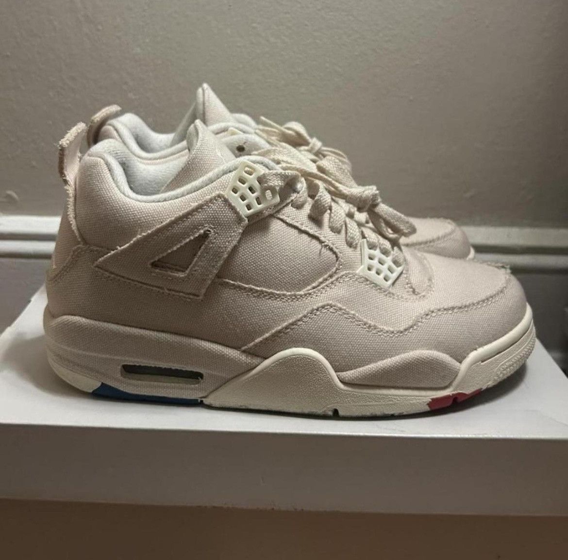 Jordan Brand Air Jordan 4 Retro “Blank Canvas” US Size Womens 7.5 Size US 7.5 / IT 37.5 - 2 Thumbnail