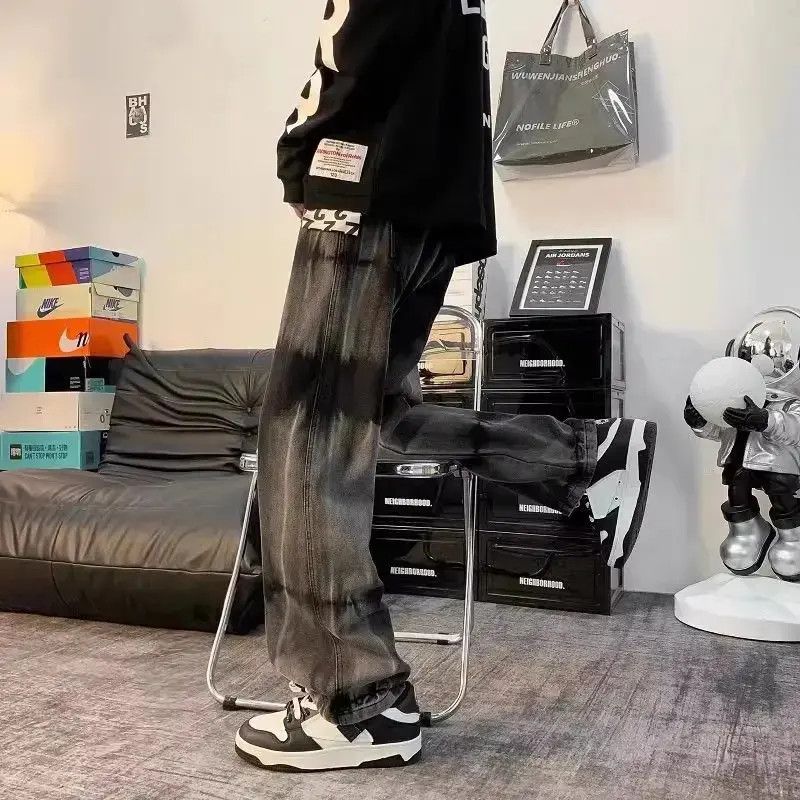 Japanese Brand × Jean Loose tie dyed wide leg jeans Size US 32 / EU 48 - 3 Thumbnail
