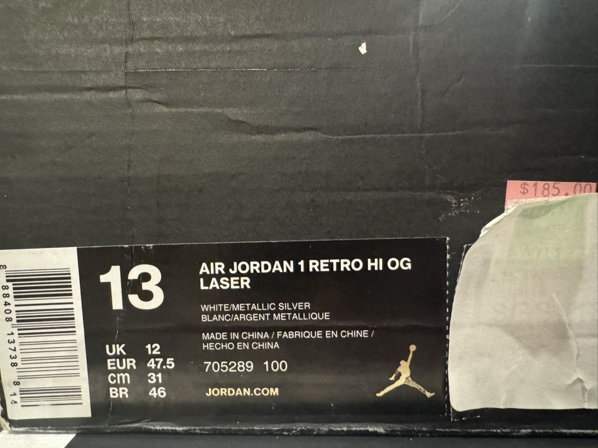 Jordan Brand 13 Air Jordan 1 30th Anniversary Laser High White Blue OG Size US 13 / EU 46 - 7 Thumbnail
