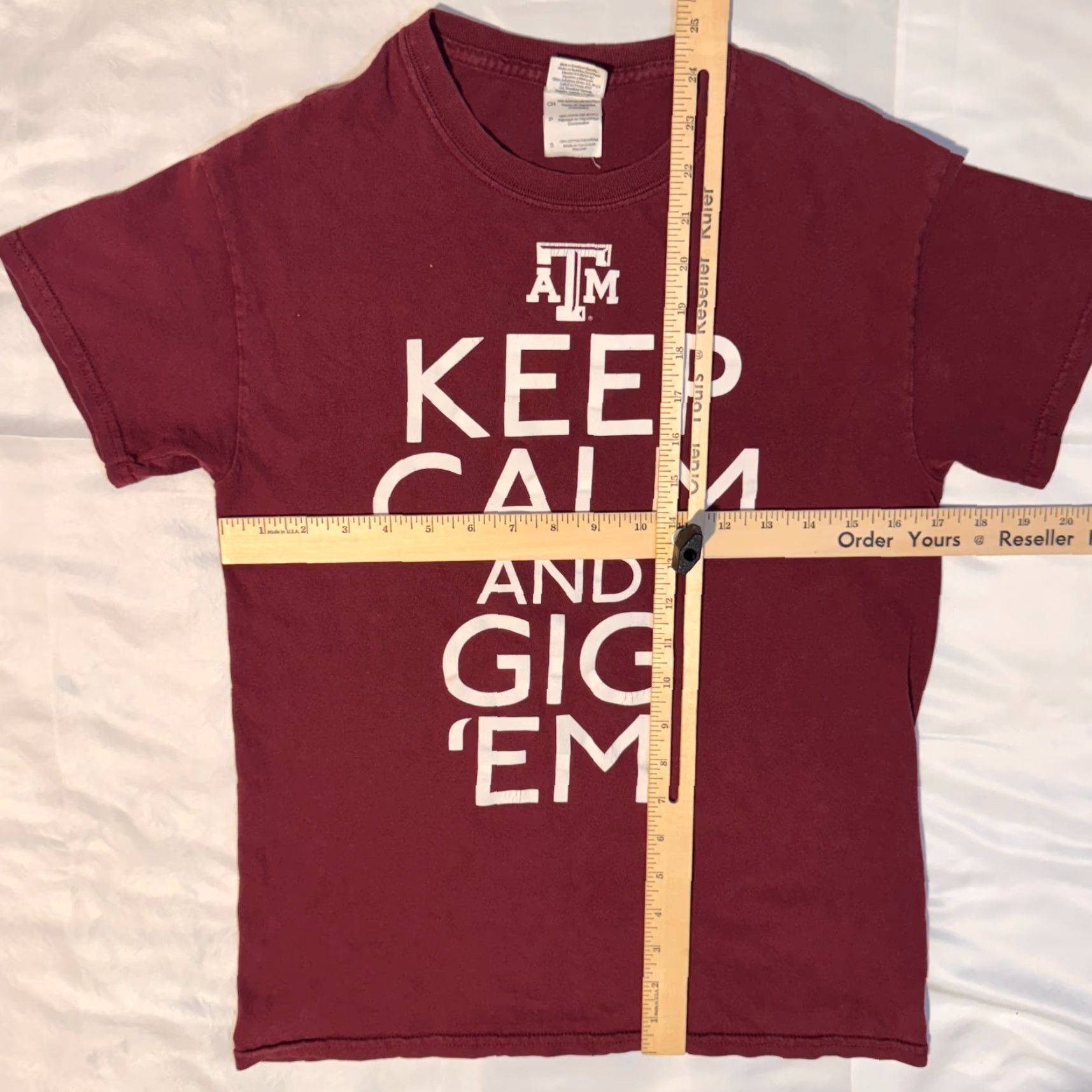 Gildan Texas A&M University Shirt Adults Small Red Logo Gildan Casual Sleeve Crew Neck Short Sleeve T-Shirt University College Tshirt Size S / US 4 / IT 40 - 4 Thumbnail
