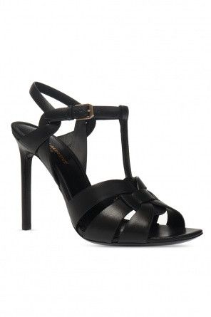 Saint Laurent Paris o1bcso1str1124 Tribute Sandals in Black Size US 12 / IT 42 - 2 Thumbnail