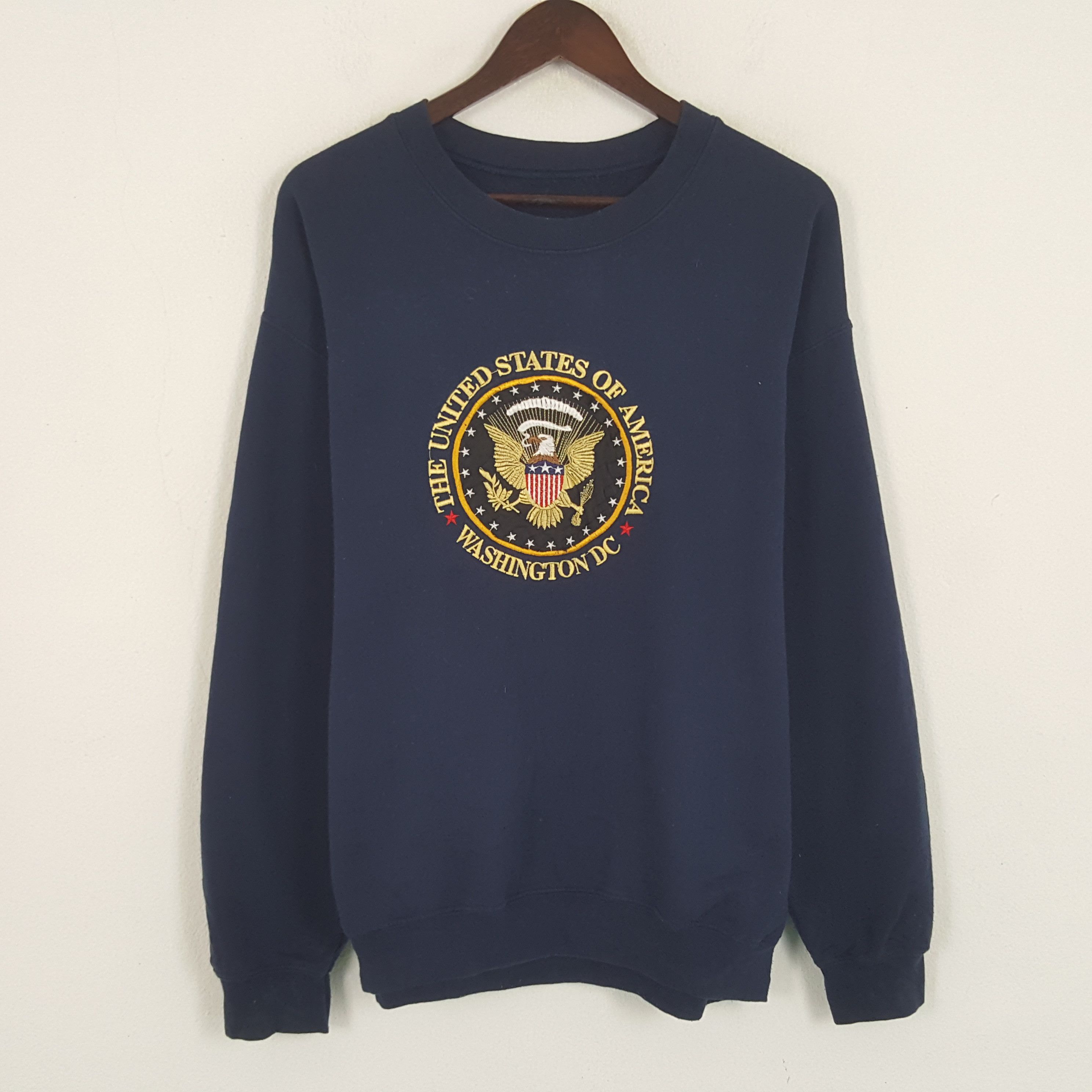 Vintage Vintage The United State Of America Sweatshirt Size US L / EU 52-54 / 3 - 1 Thumbnail