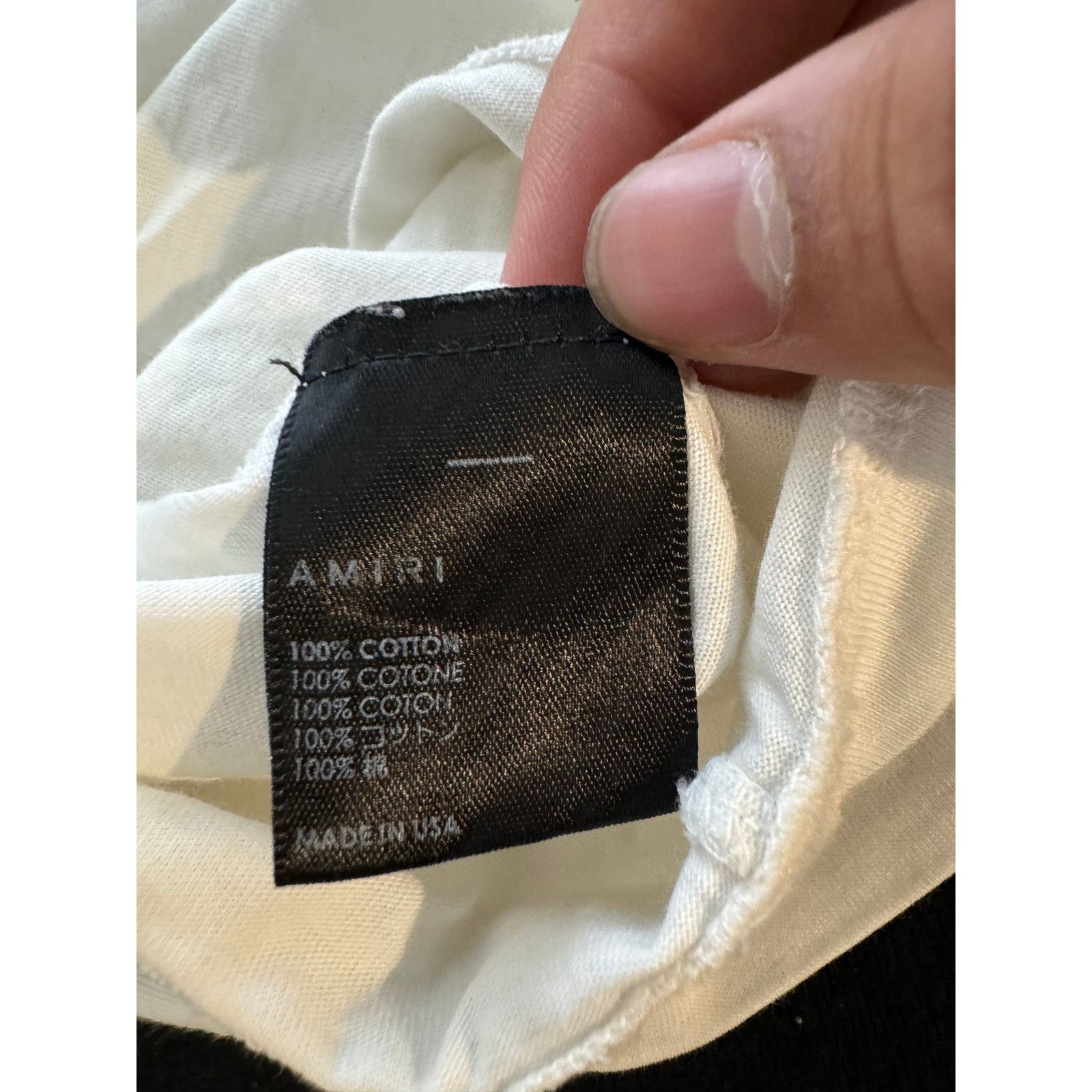 Amiri Amiri White Multi Color LS Used Medium Size US M / EU 48-50 / 2 - 4 Thumbnail