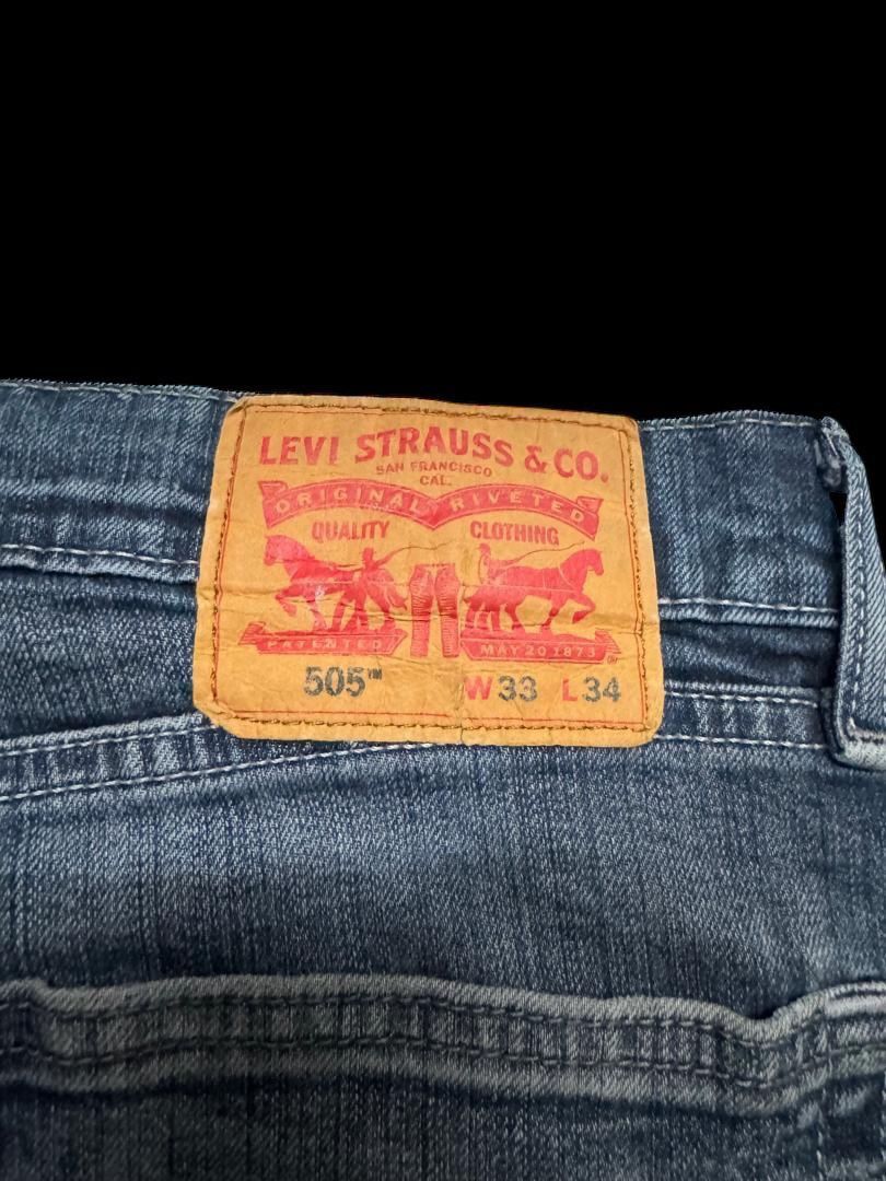 Levi's GRUNGE Vintage Y2K Levi’s Rusty Thrashed Distress Dark Jean Size US 33 - 23 Thumbnail