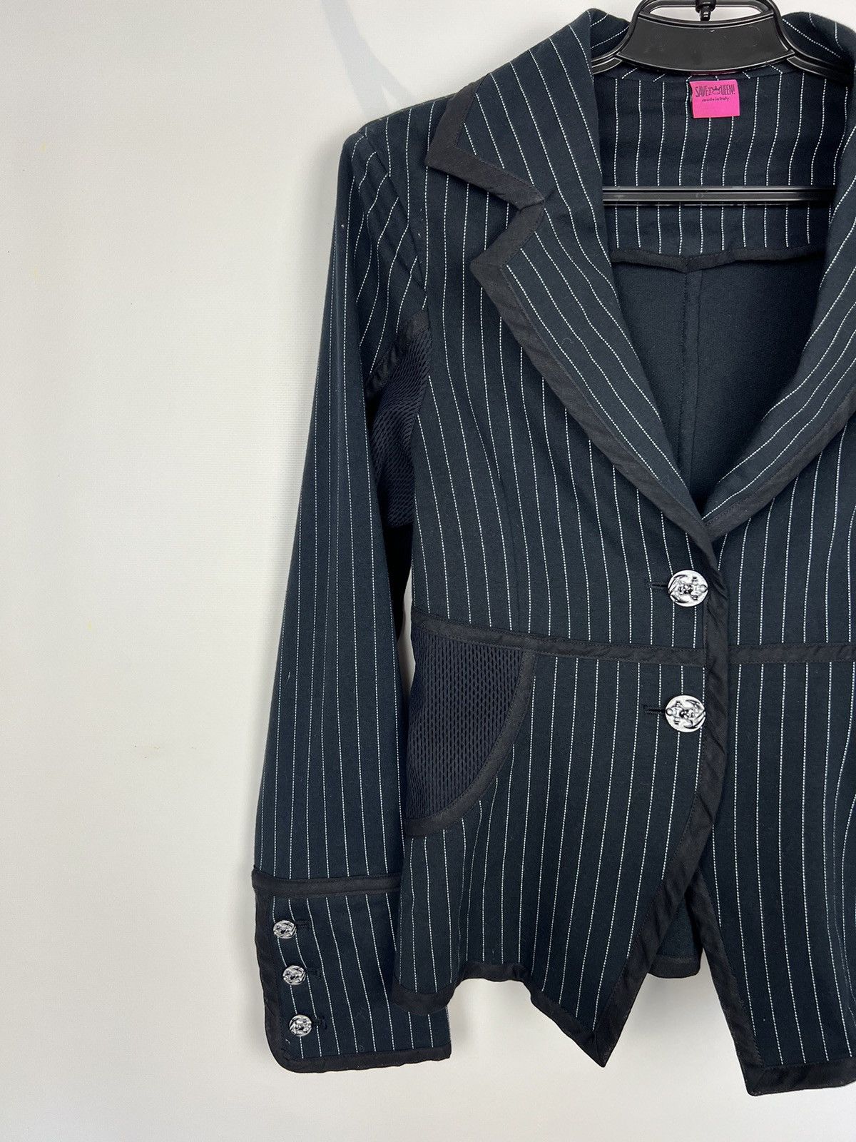 Save The Queen Avantgarde Blazer Stripped Sz M