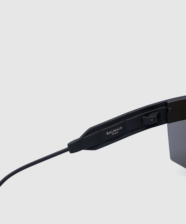 Balmain o1s1wg111025 Size: OS/Major Logo Sunglasses in Black Size ONE SIZE - 4 Thumbnail