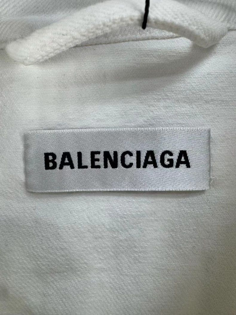 Balenciaga Balenciaga size 34 Back Letter Denim Jacket Size S / US 4 / IT 40 - 4 Thumbnail