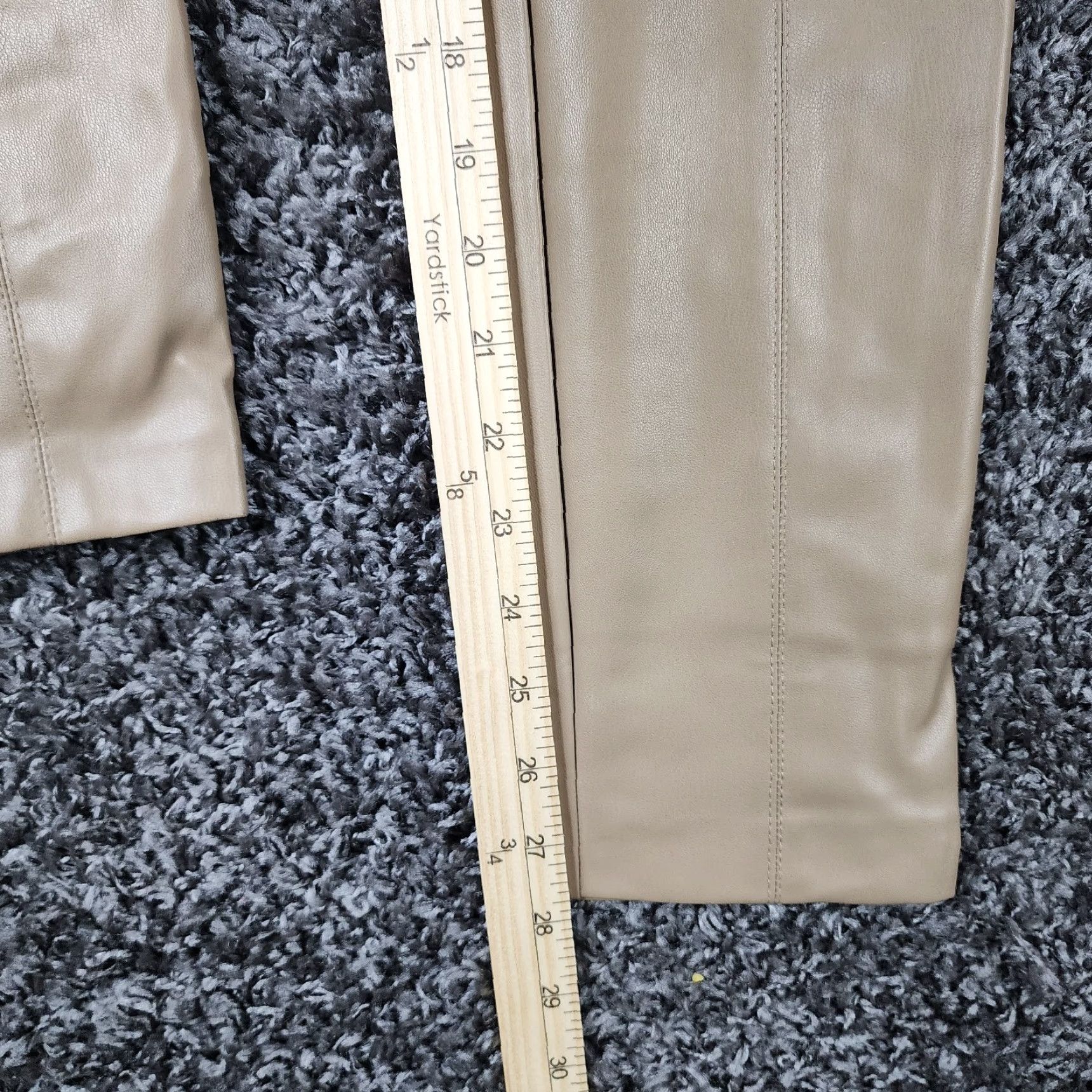 Zara Zara Pants Womens Brown Skinny 100% Polyester Side Zip Stretch Size S Size 28" / US 6 / IT 42 - 5 Thumbnail
