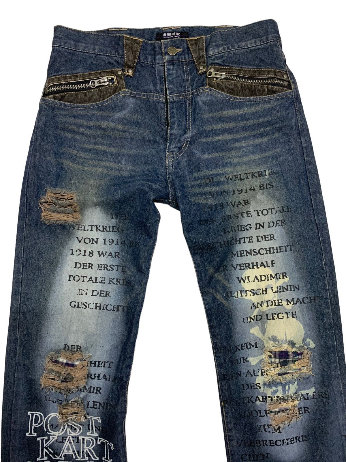 Designer Distressed jeans Size US 33 - 2 Thumbnail
