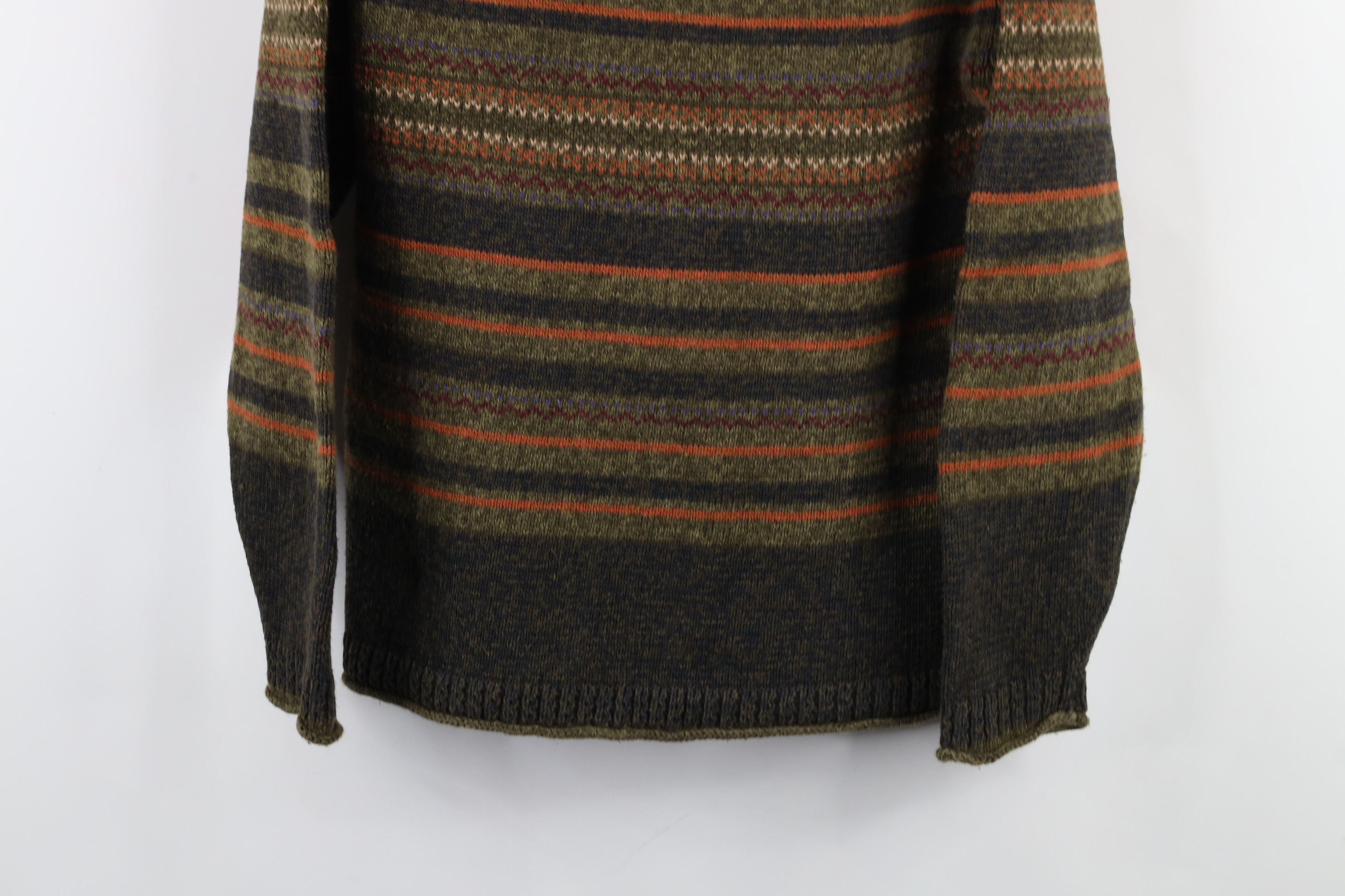 Vintage Vintage 90s Streetwear Rainbow Fair Isle Marled Knit Sweater Size M / US 6-8 / IT 42-44 - 3 Thumbnail