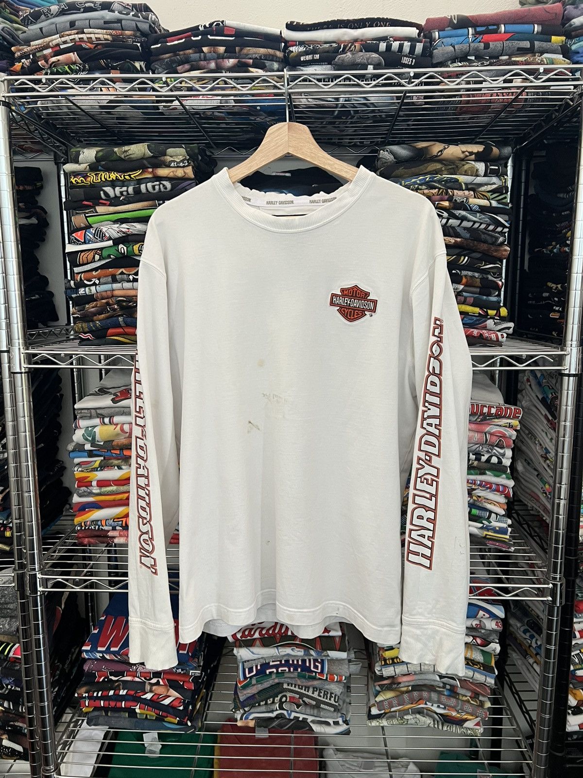 Harley Davidson H-D Patch Embroidered Printed Sleeves Tee Size US L / EU 52-54 / 3 - 1 Thumbnail