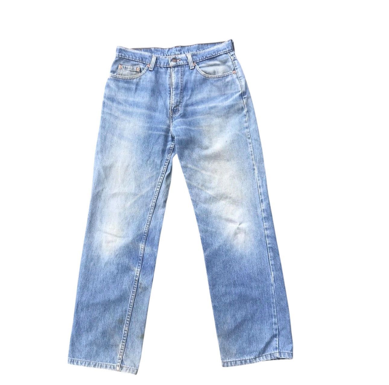 Levi's Vintage 90s Levis 520 Distressed Denim Made in USA Size US 32 / EU 48 - 2 Thumbnail
