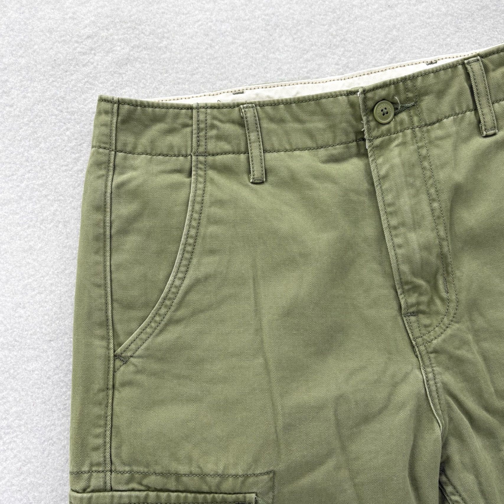 Levi's Levis Cargo Pants Mens 29x30 Green 100% Cotton Straight Leg Workwear Casual Utility Pants Size US 29 - 3 Thumbnail
