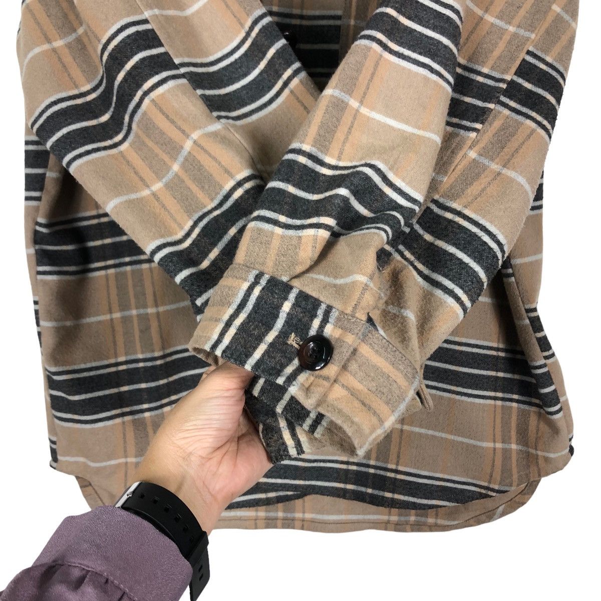 Flannel 🔥Flannel Jacket GU Japan Issey Miyake Tartan Design Size US XL / EU 56 / 4 - 12 Thumbnail