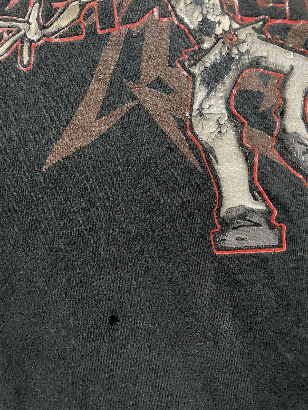 Band Tees × Metallica × Vintage Vintage 2002 Metallica Tee Ninja Star Juindo T-Shirt Travis Size US XL / EU 56 / 4 - 8 Thumbnail