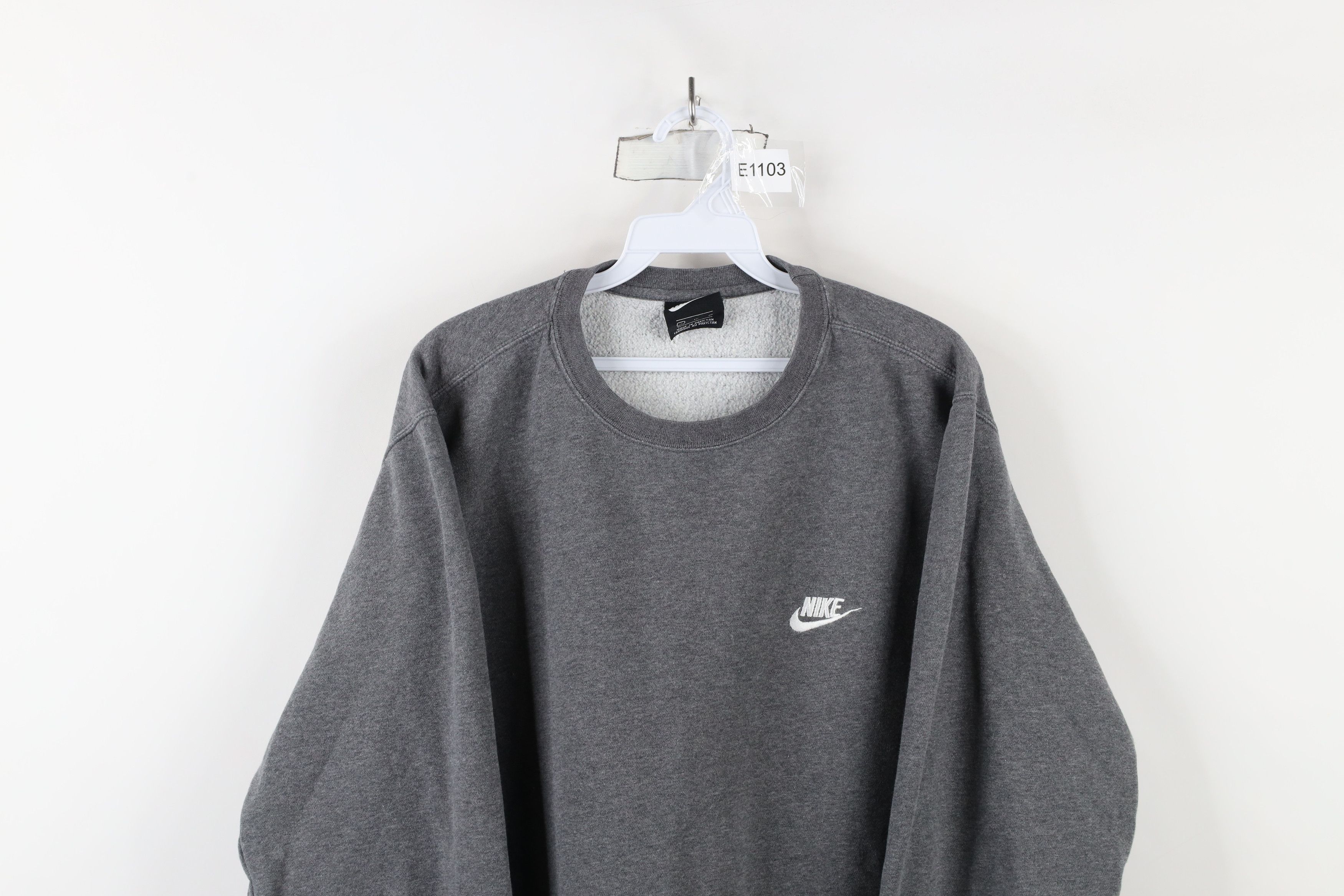 Nike × Vintage Vintage Y2K Nike Scott Mini Swoosh Crewneck Sweatshirt Gray Size US XL / EU 56 / 4 - 2 Thumbnail