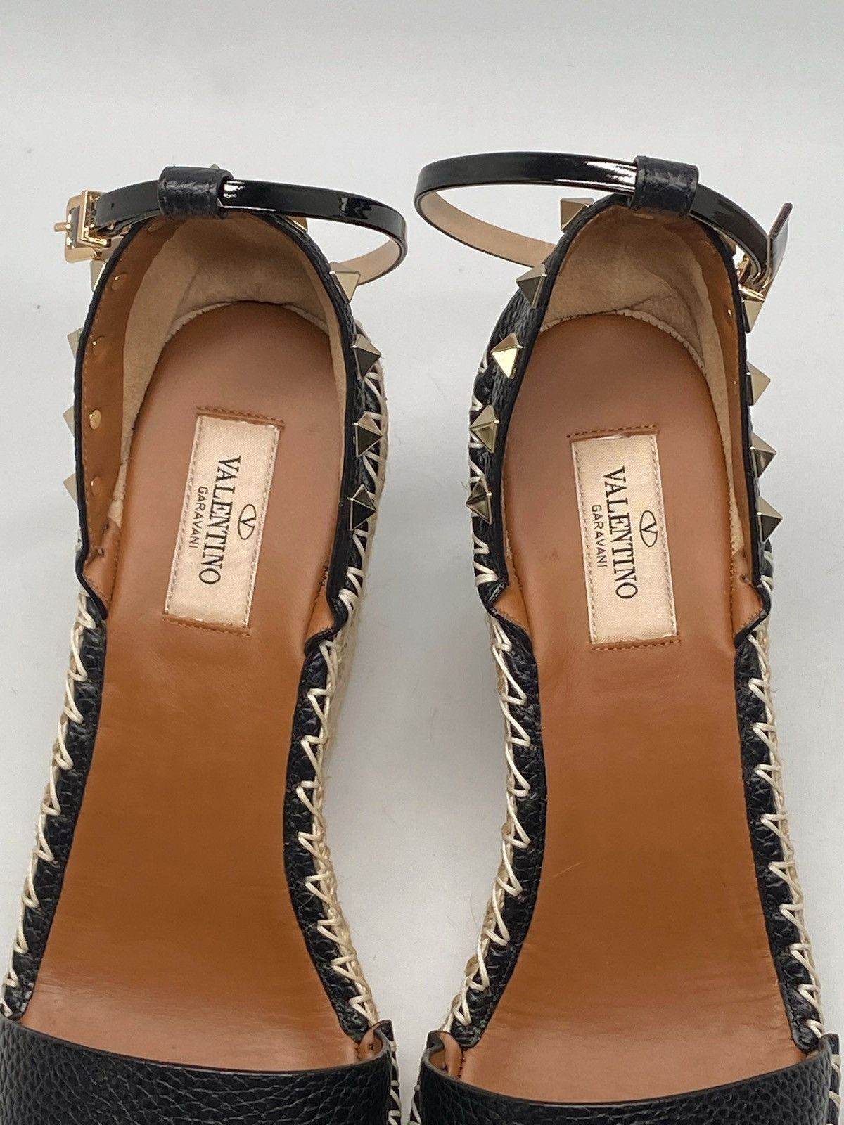 Valentino Valentino Garavani Rockstud Calfskin Wedges 105MM size 40 Size US 10 / IT 40 - 10 Thumbnail
