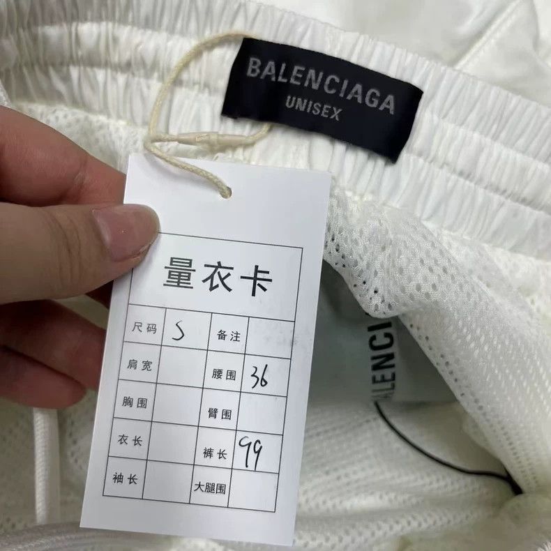 Balenciaga Balenciaga size S White Letter Logo Mid-Rise Tunic Slacks Size US 27 - 2 Thumbnail