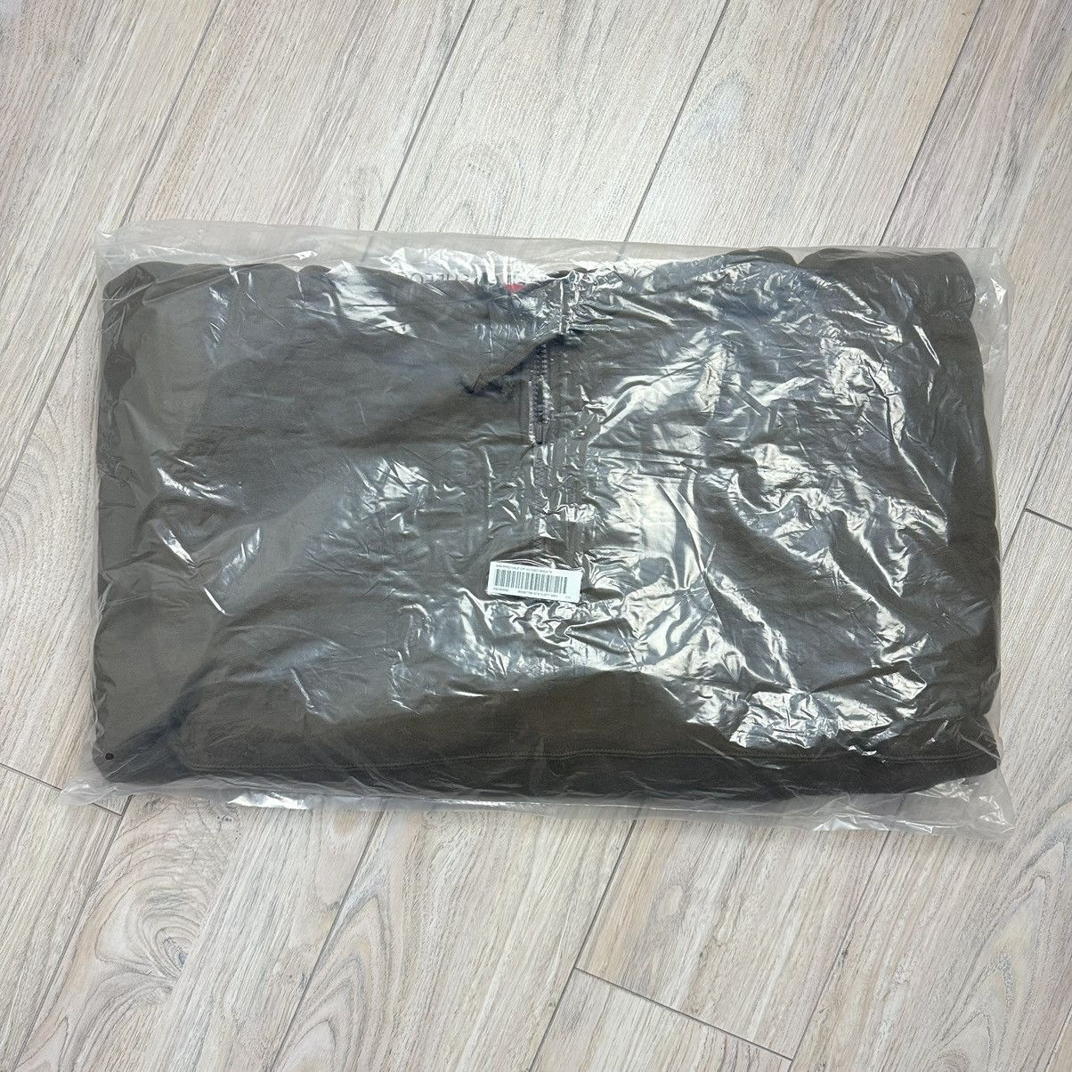 Supreme Supreme Wrapped Half Zip Hooded Sweatshirt Dusty Brown SS24 Size US XXL / EU 58 / 5 - 3 Thumbnail