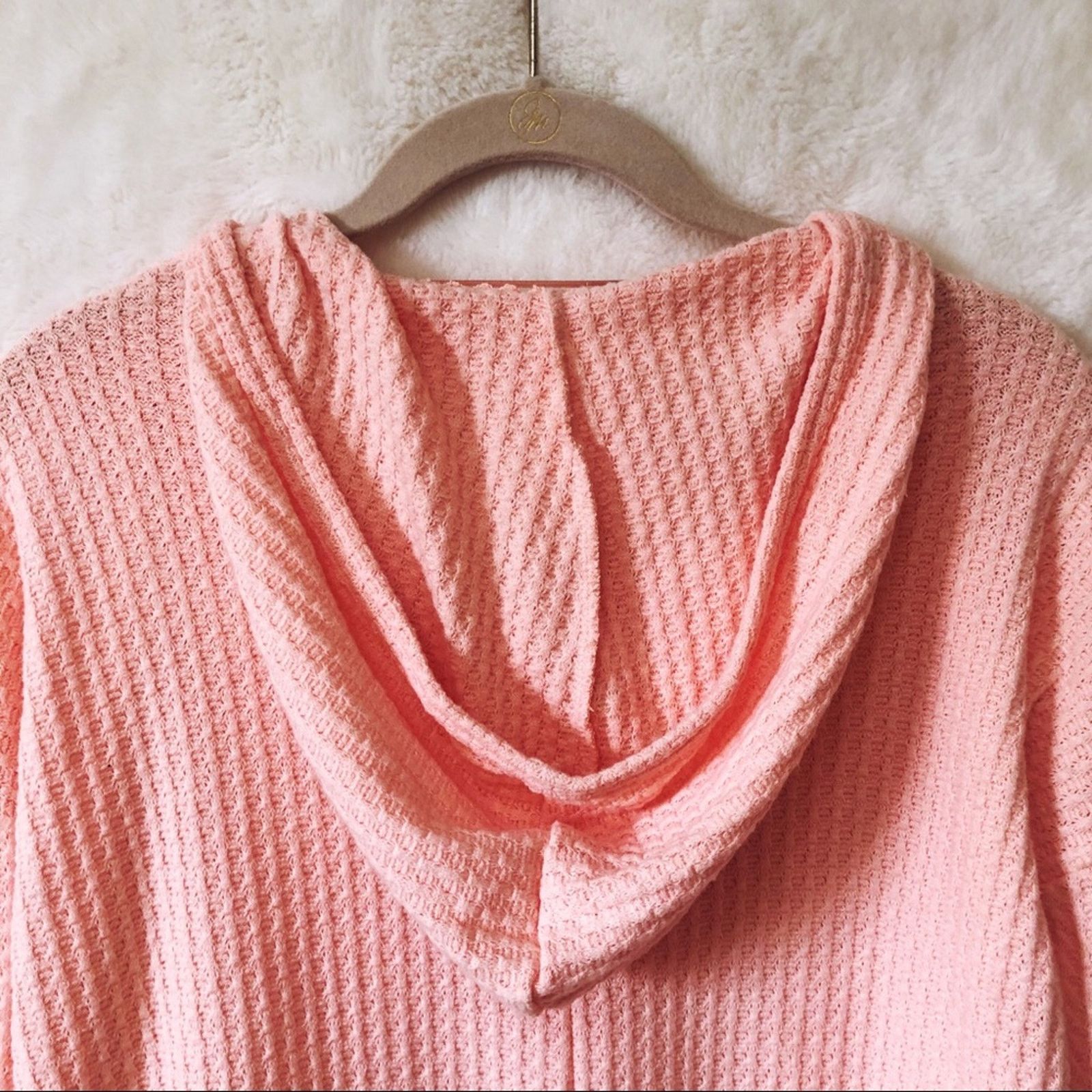 Other Cupio Blush Peach Soft High Low Hoodie Size S / US 4 / IT 40 - 6 Thumbnail