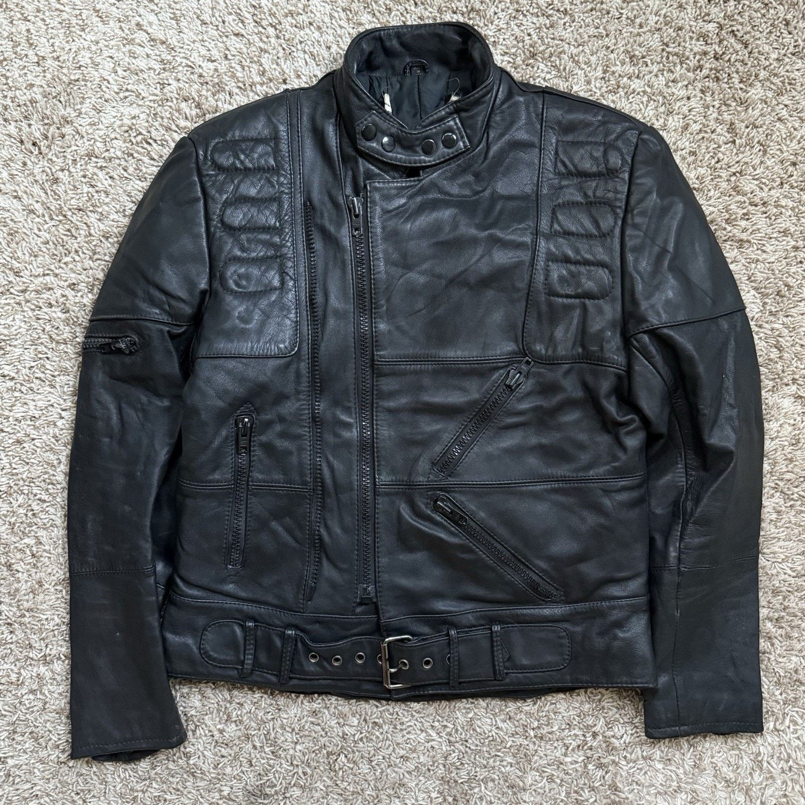 Harley Davidson × Hein Gericke × Vintage Harley Davidson Hein Gericke Black Leather Motorcycle Jacket Size US M / EU 48-50 / 2 - 1 Thumbnail
