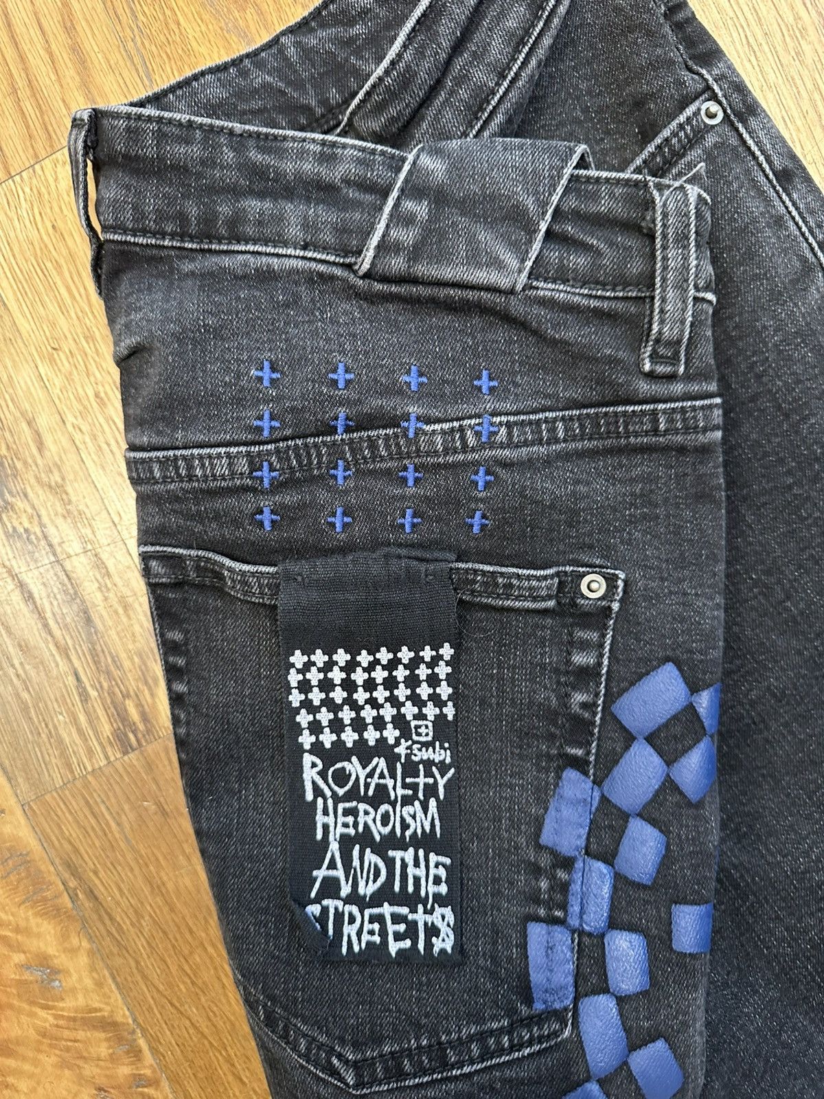 Ksubi Ksubi Blue ++ Logo Black Denim Jeans Size 34 Size US 34 / EU 50 - 4 Thumbnail