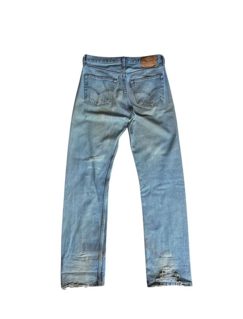 Levi's × Vintage Vintage Distressed Levis 501/ Grunge Rock Style/ patchwork Size US 31 - 2 Thumbnail