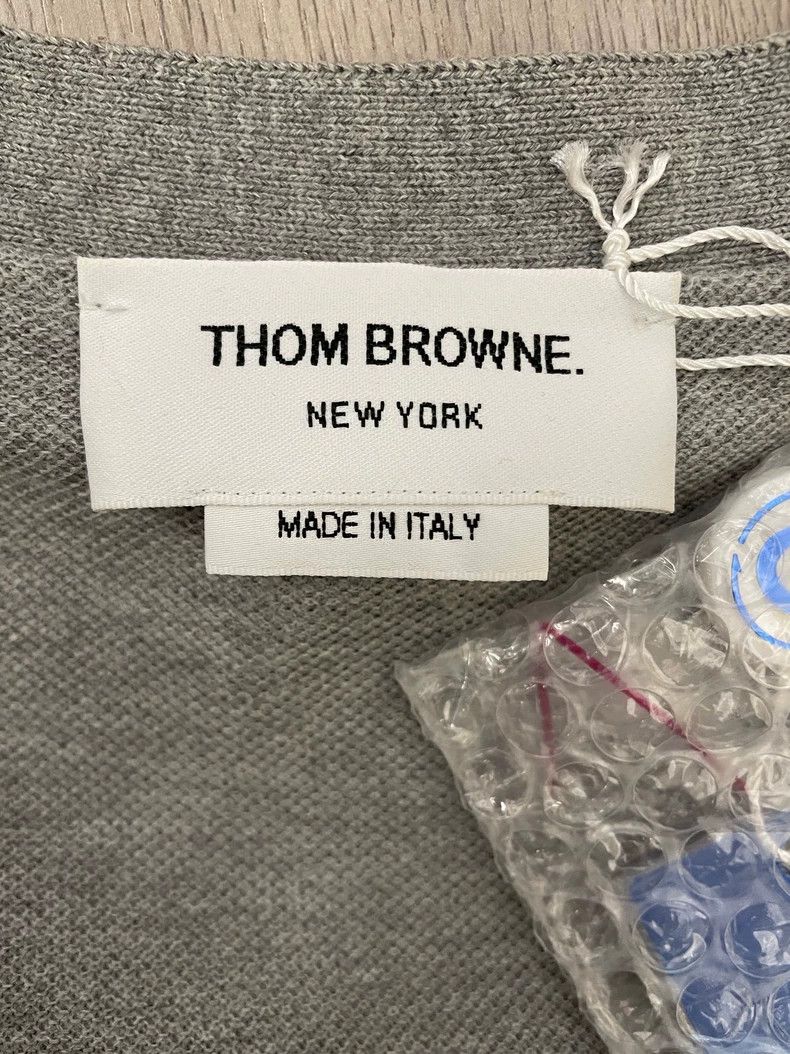 Thom Browne Thom browne Size 0 Gray zoo four-striped cardigan jacket 2 Size XS / US 0-2 / IT 36-38 - 5 Thumbnail