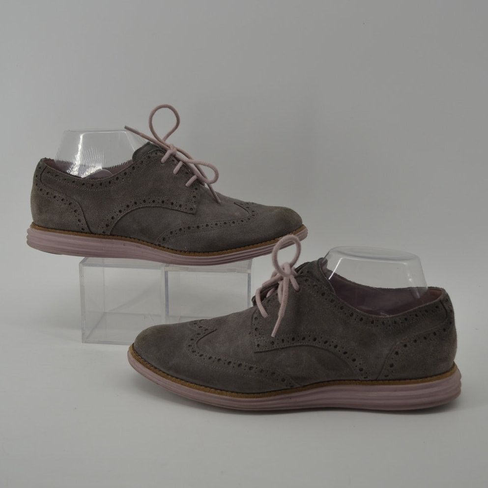 Cole Haan Cole Haan Lunargrand Gray Pink Oxford Lace Up Womens Sz 8.5 Size US 8.5 / IT 38.5 - 3 Thumbnail
