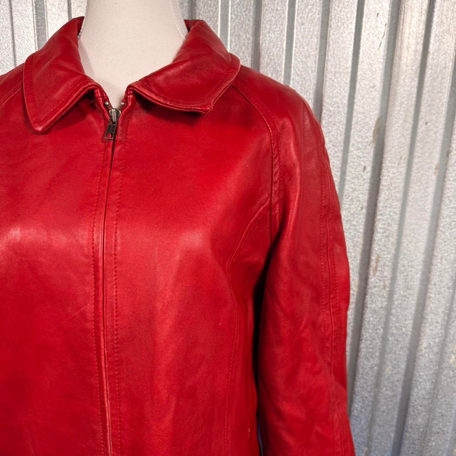 Other Vintage red leather danier jacket Size M / US 6-8 / IT 42-44 - 3 Thumbnail